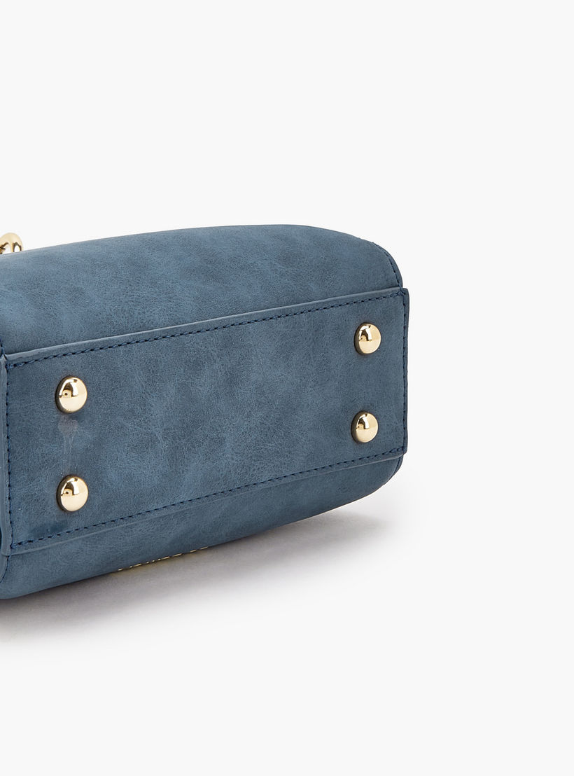 Le Confort Textured Mini Tote Bag with Scarf Accent-women-bagsandwallets-handbags-image-6