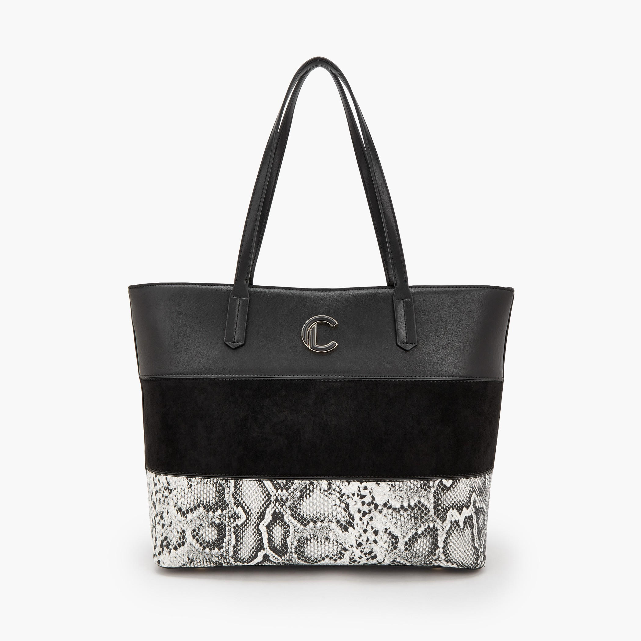 Le Confort Animal Print Tote Bag with Zip Closure-women-bagsandwallets-handbags-image-1