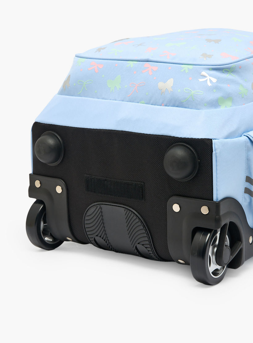 St.Right Bow Print Trolley Backpack for Girls 8-13 Years with Retractable Handle - 18 inch-school-bagsandbackpacks-trolleybags-image-11