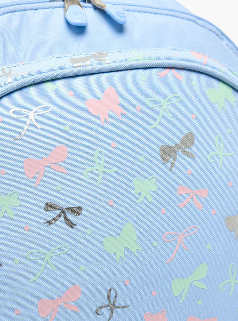 St.Right Bow Print Trolley Backpack for Girls 8-13 Years with Retractable Handle - 18 inch-school-bagsandbackpacks-trolleybags-image-4