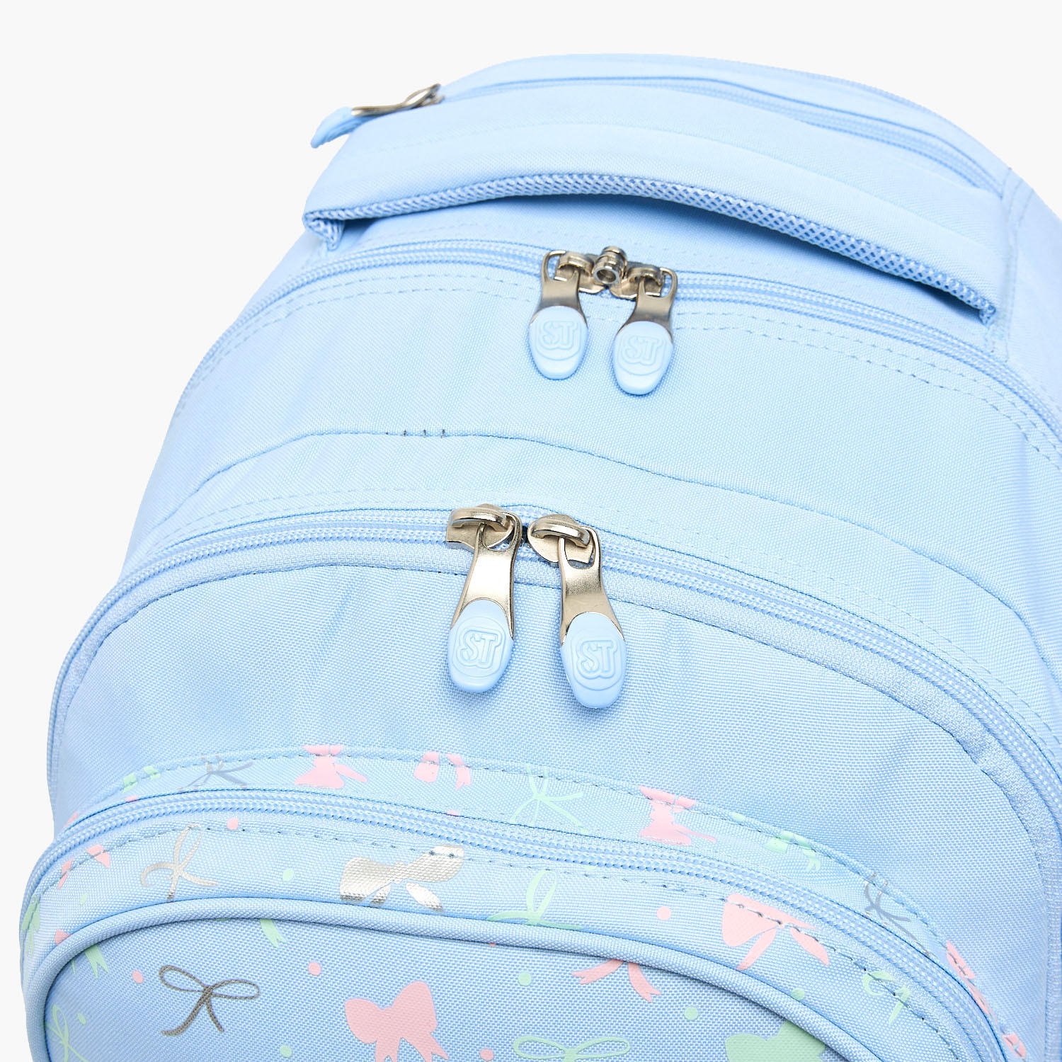St.Right Bow Print Trolley Backpack for Girls 8-13 Years with Retractable Handle - 18 inch-school-bagsandbackpacks-trolleybags-image-6