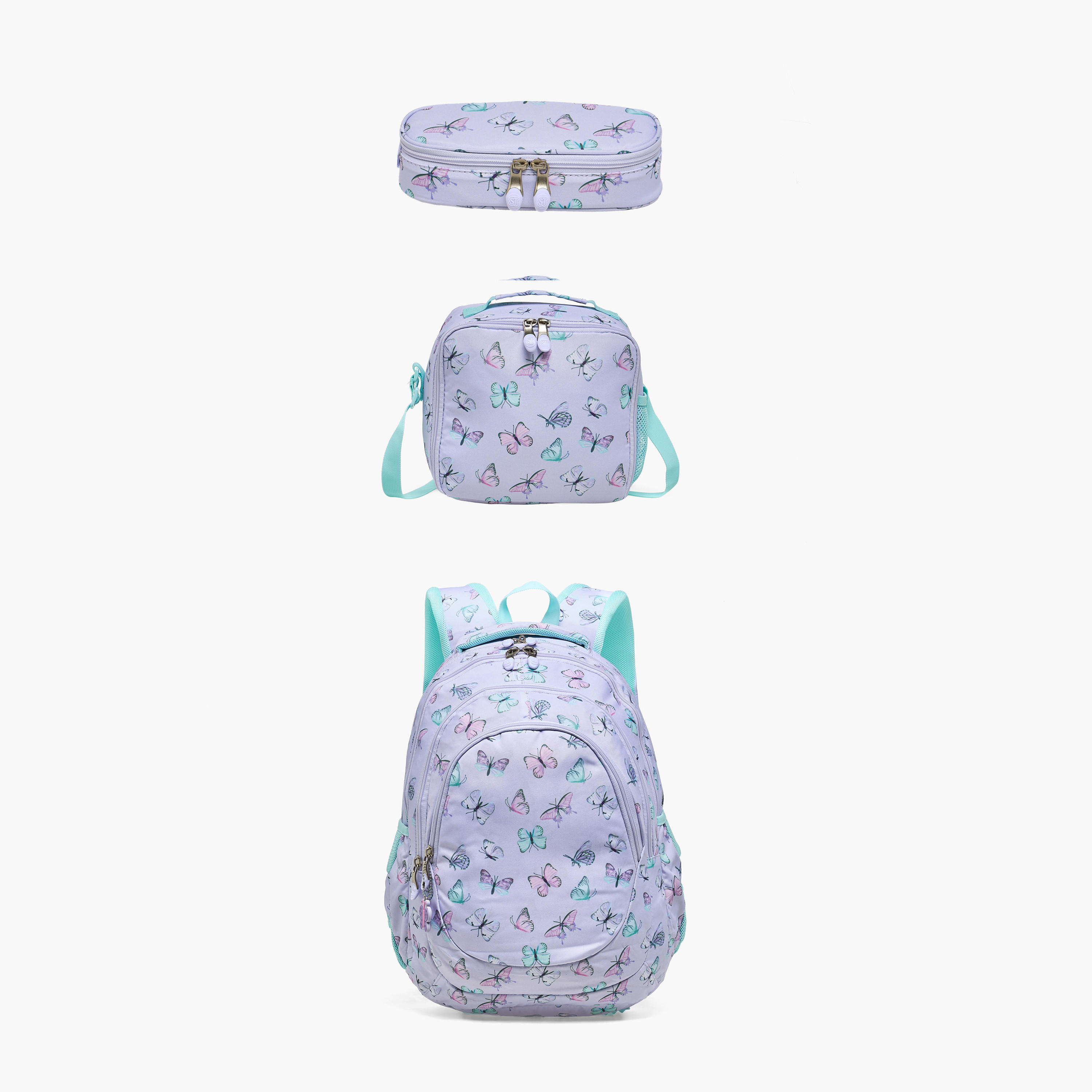 St.Right Butterfly Print Lunch Bag for Girls 8-13 Years with Adjustable Strap-school-lunchessentials-lunchbags-image-10