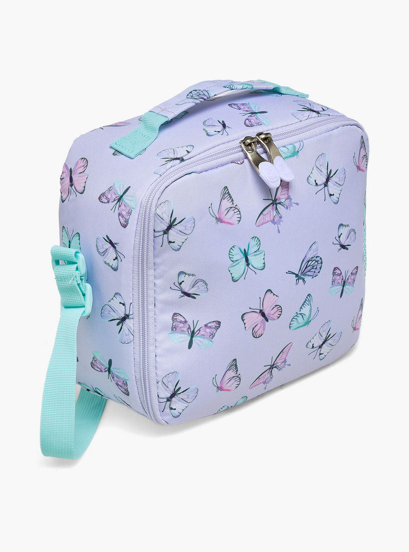 St.Right Butterfly Print Lunch Bag for Girls 8-13 Years with Adjustable Strap-school-lunchessentials-lunchbags-image-2