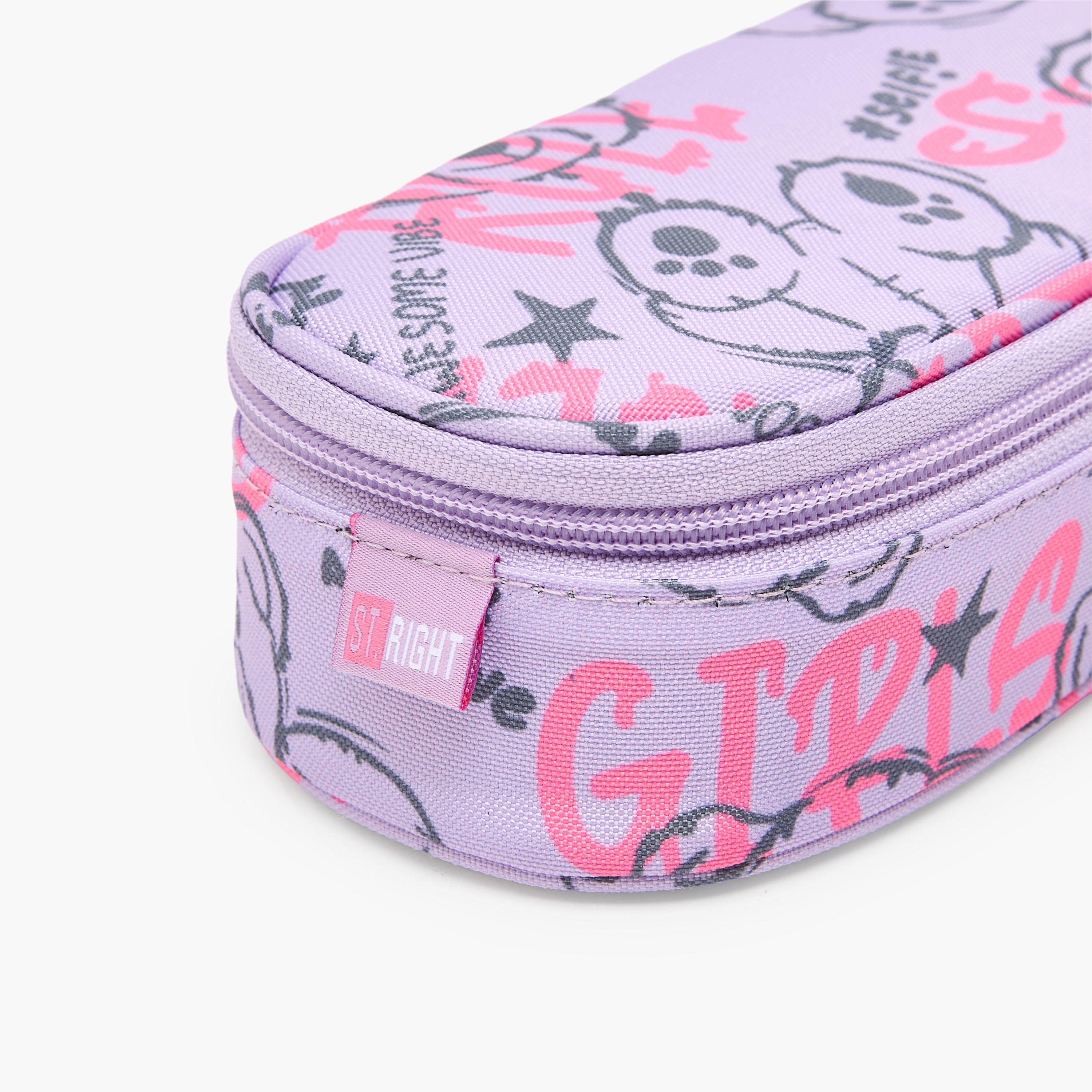 St.Right Bear Print Pencil Case with Zip Closure-school-stationery-pencilcases-image-5