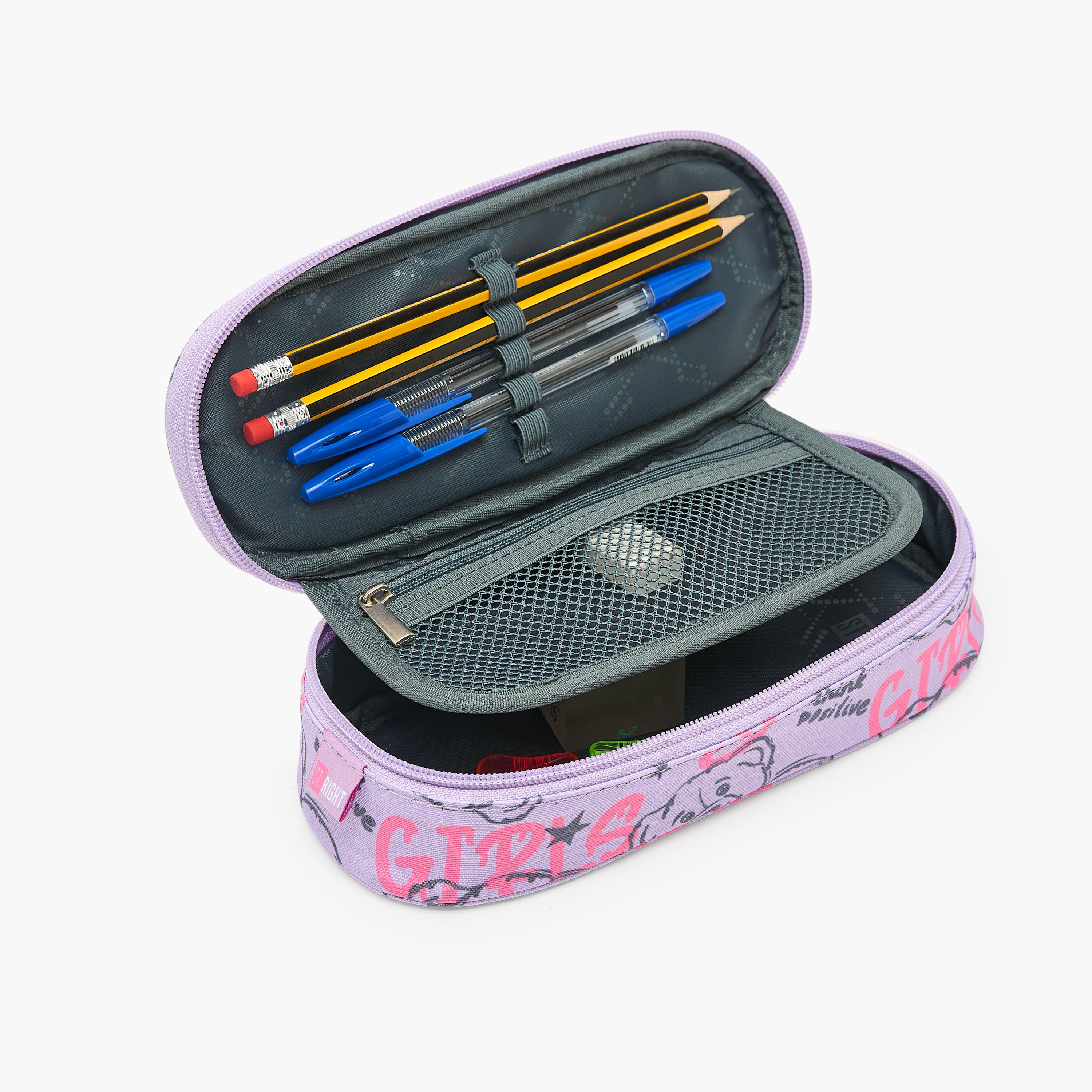 St.Right Bear Print Pencil Case with Zip Closure-school-stationery-pencilcases-image-7
