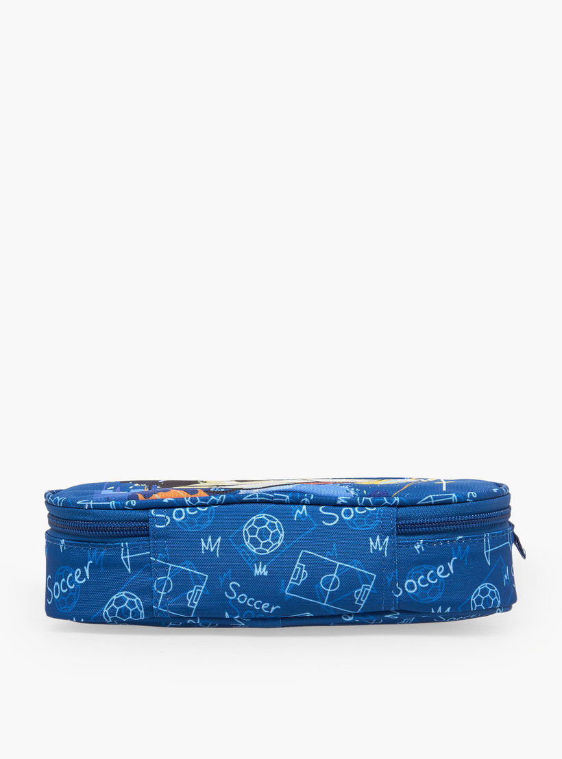 St.Right Football Print Pencil Case with Zip Closure-school-stationery-pencilcases-image-3