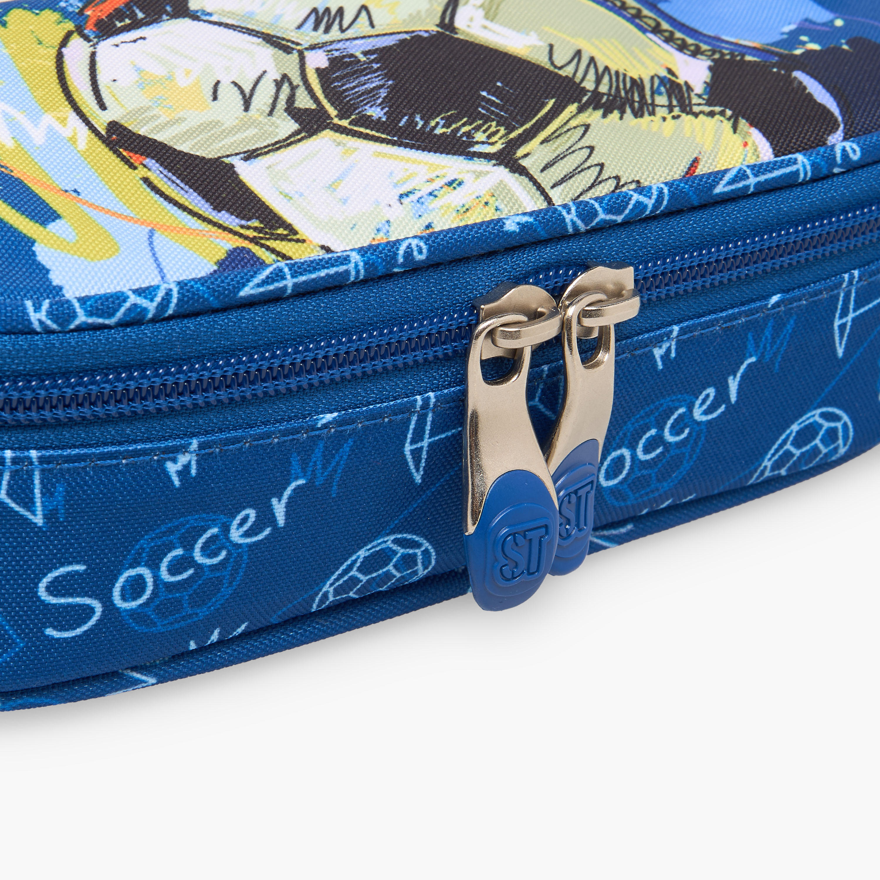 St.Right Football Print Pencil Case with Zip Closure-school-stationery-pencilcases-image-5