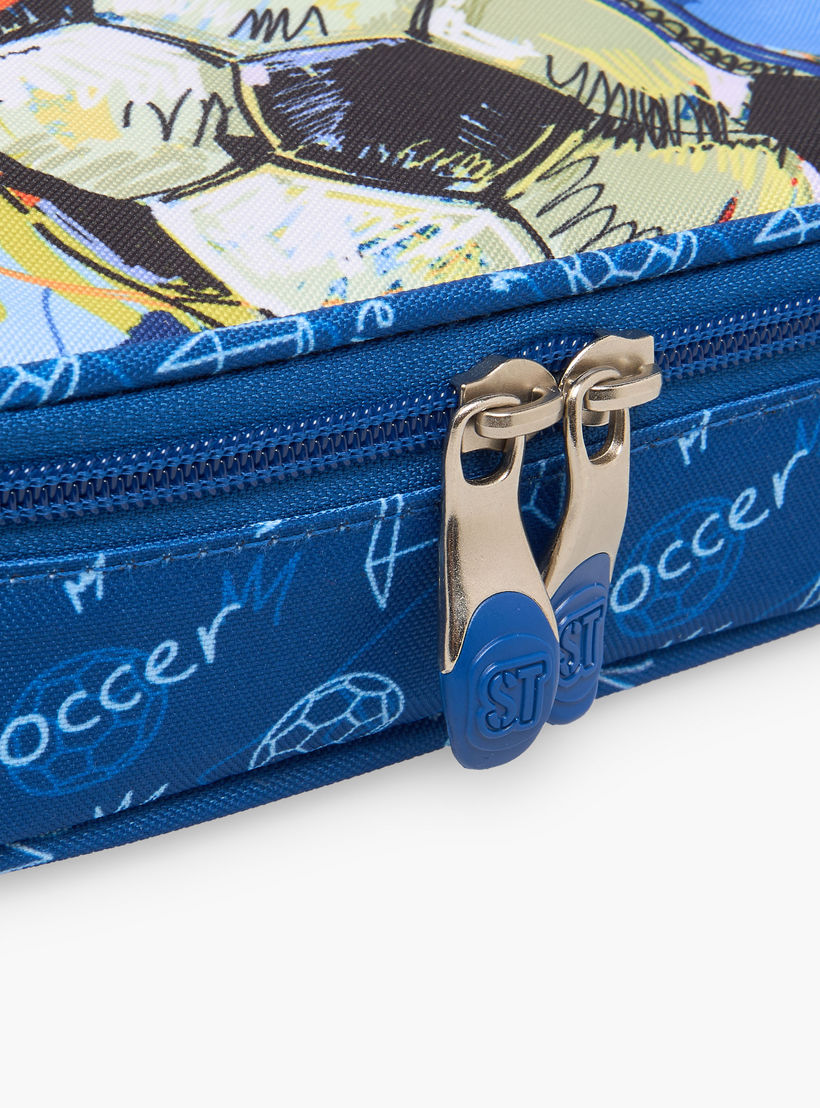 St.Right Football Print Pencil Case with Zip Closure-school-stationery-pencilcases-image-5