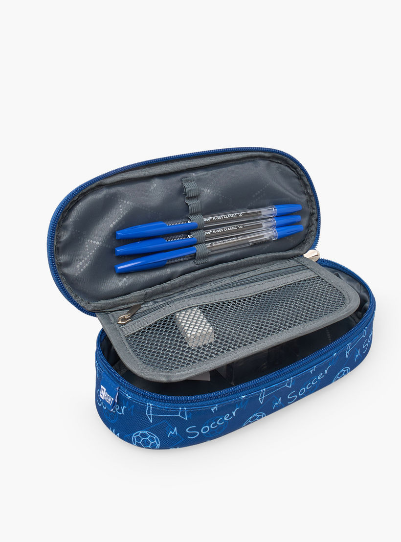 St.Right Football Print Pencil Case with Zip Closure-school-stationery-pencilcases-image-6