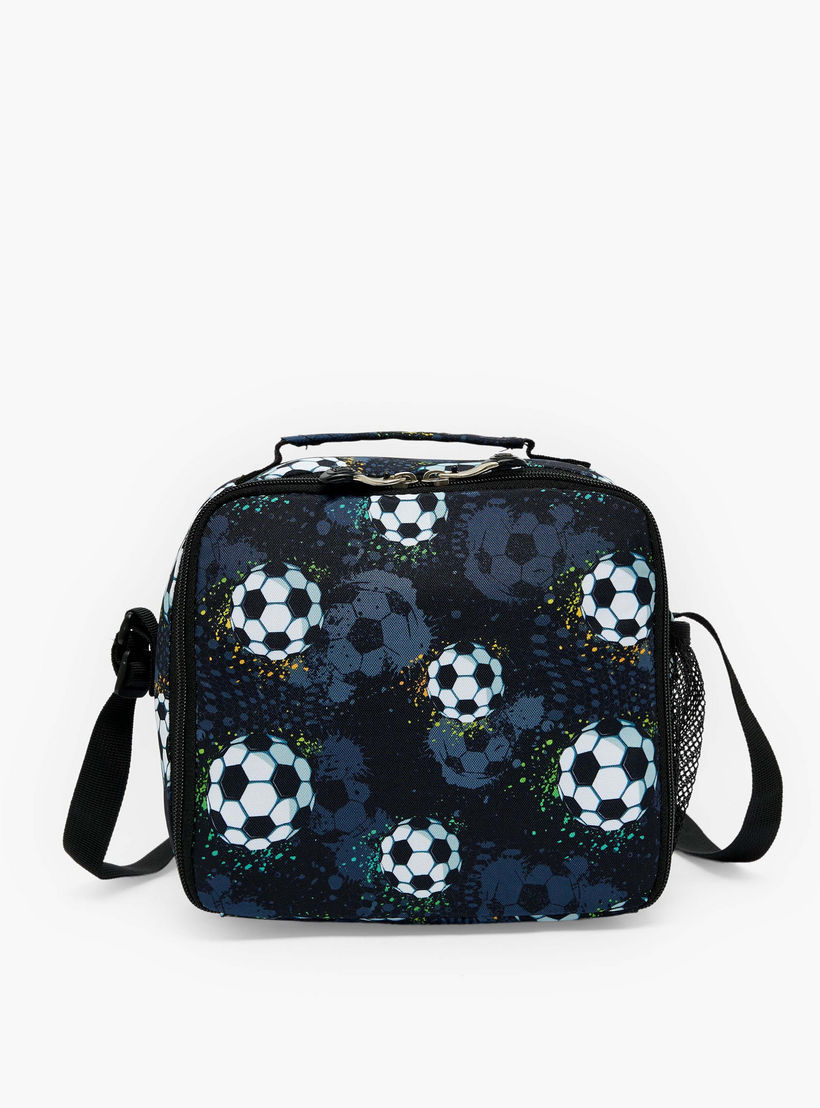 St.Right Football Print Lunch Bag for Boys 8-13 Years with Insulation-school-lunchessentials-lunchbags-image-1