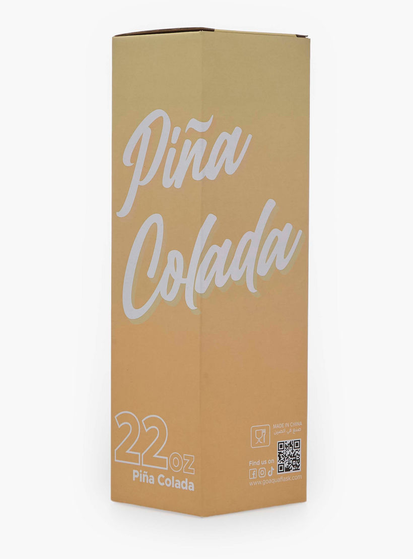 AquaFlask Pina Colada Ombre Print Stainless Steel Water Bottle - 650 ml-household-dining-drinkserveware-bottles-image-9