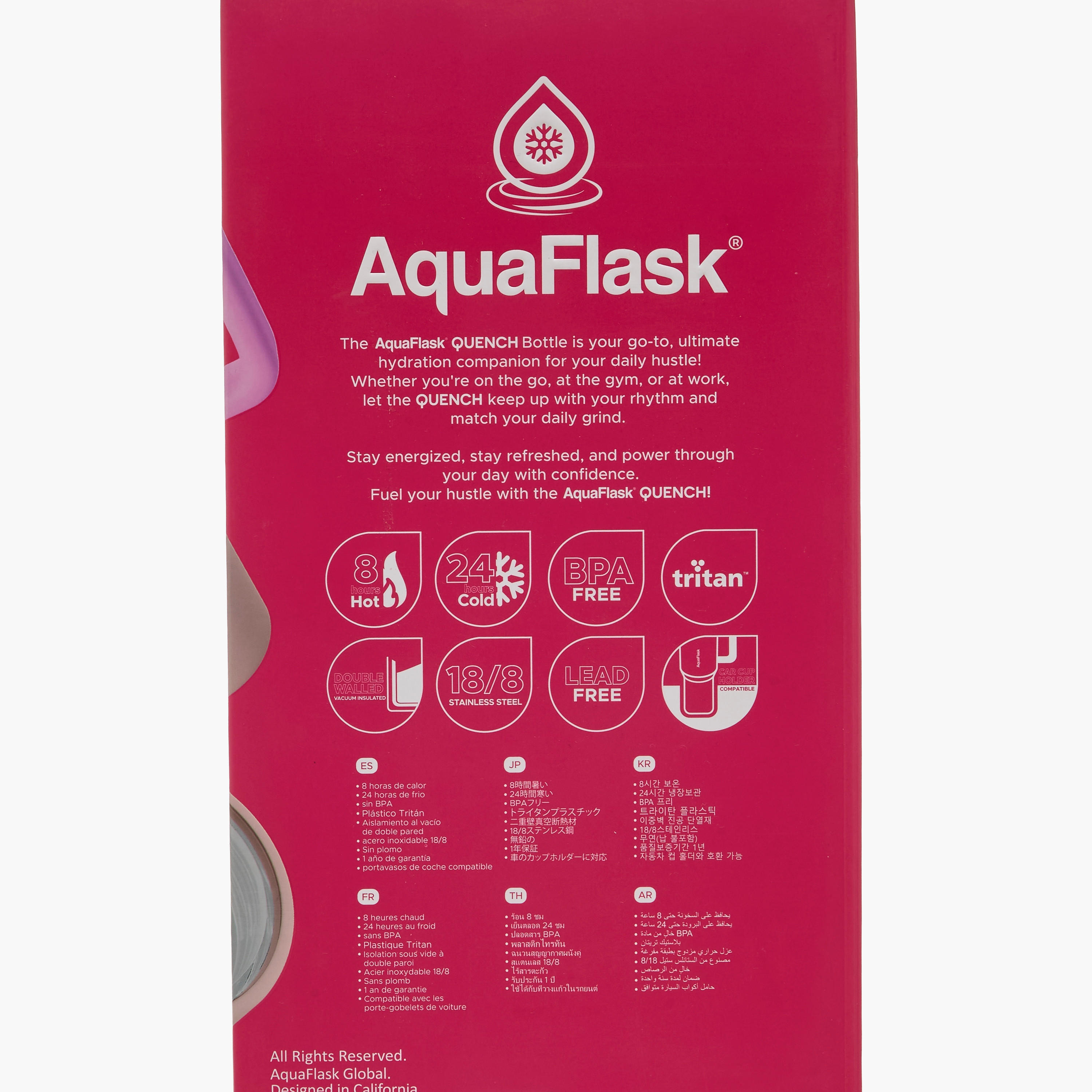 AquaFlask Double Wall Stainless Steel Quencher Tumbler - 1.18 L-household-dining-drinkserveware-bottles-image-9