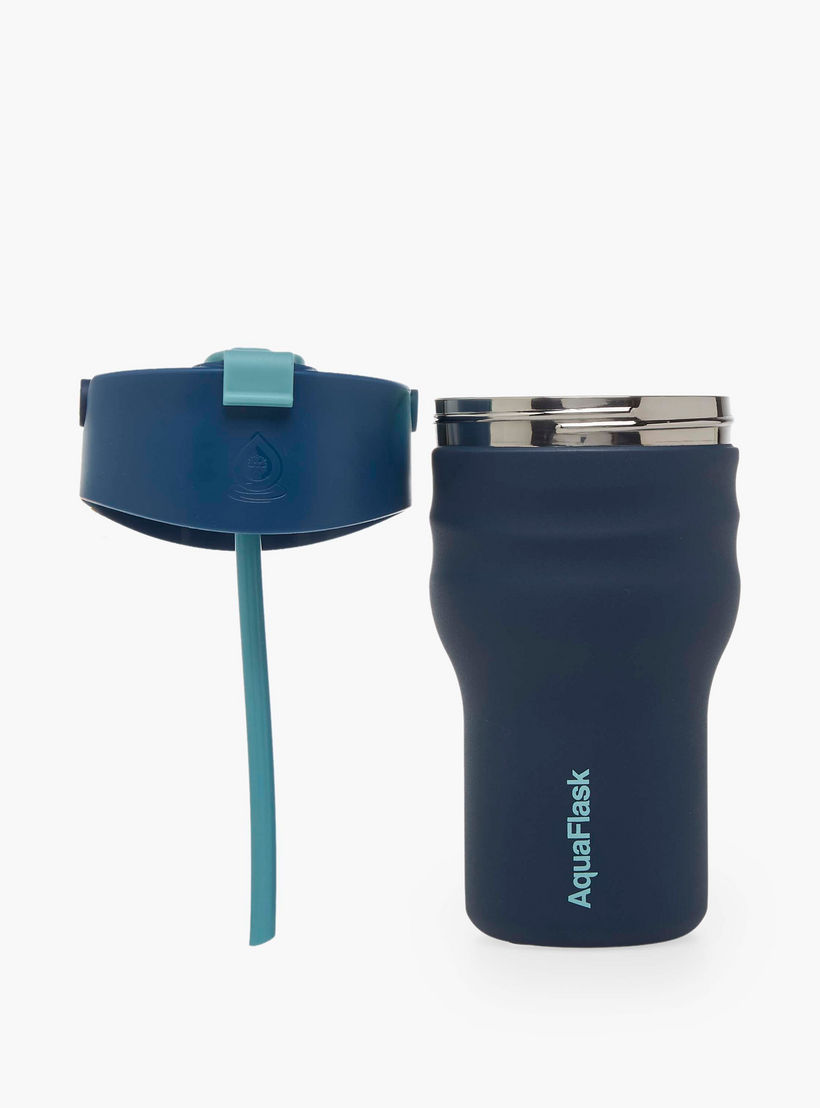 AquaFlask Atlantic Wave Solid Double Wall Stainless Steel Tumbler - 590 ml-household-dining-drinkserveware-bottles-image-2
