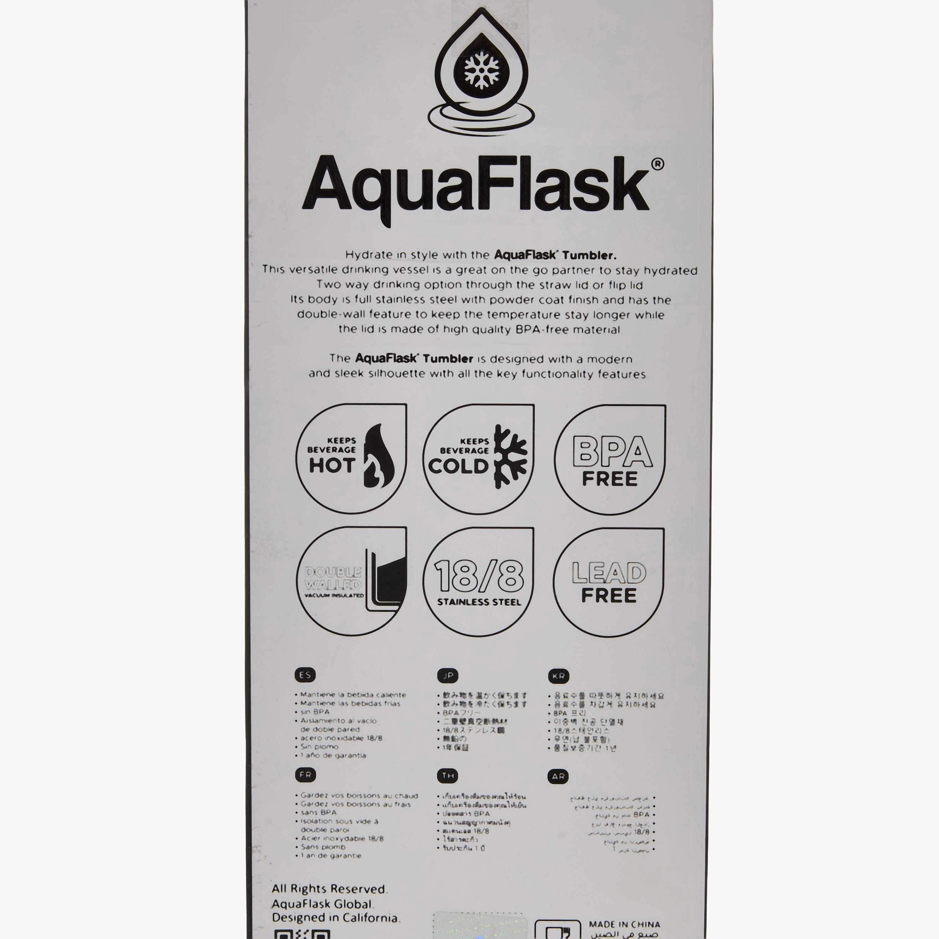 AquaFlask Maverick Solid Double Wall Stainless Steel Vacuum Tumbler - 887 ml-household-dining-drinkserveware-bottles-image-9