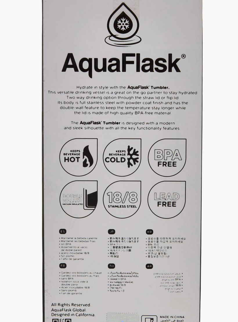 AquaFlask Maverick Solid Double Wall Stainless Steel Vacuum Tumbler - 887 ml-household-dining-drinkserveware-bottles-image-9