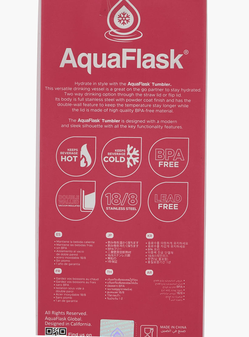 AquaFlask Solid Double Wall Stainless Steel Vacuum Tumbler - 887 ml-household-dining-drinkserveware-bottles-image-9