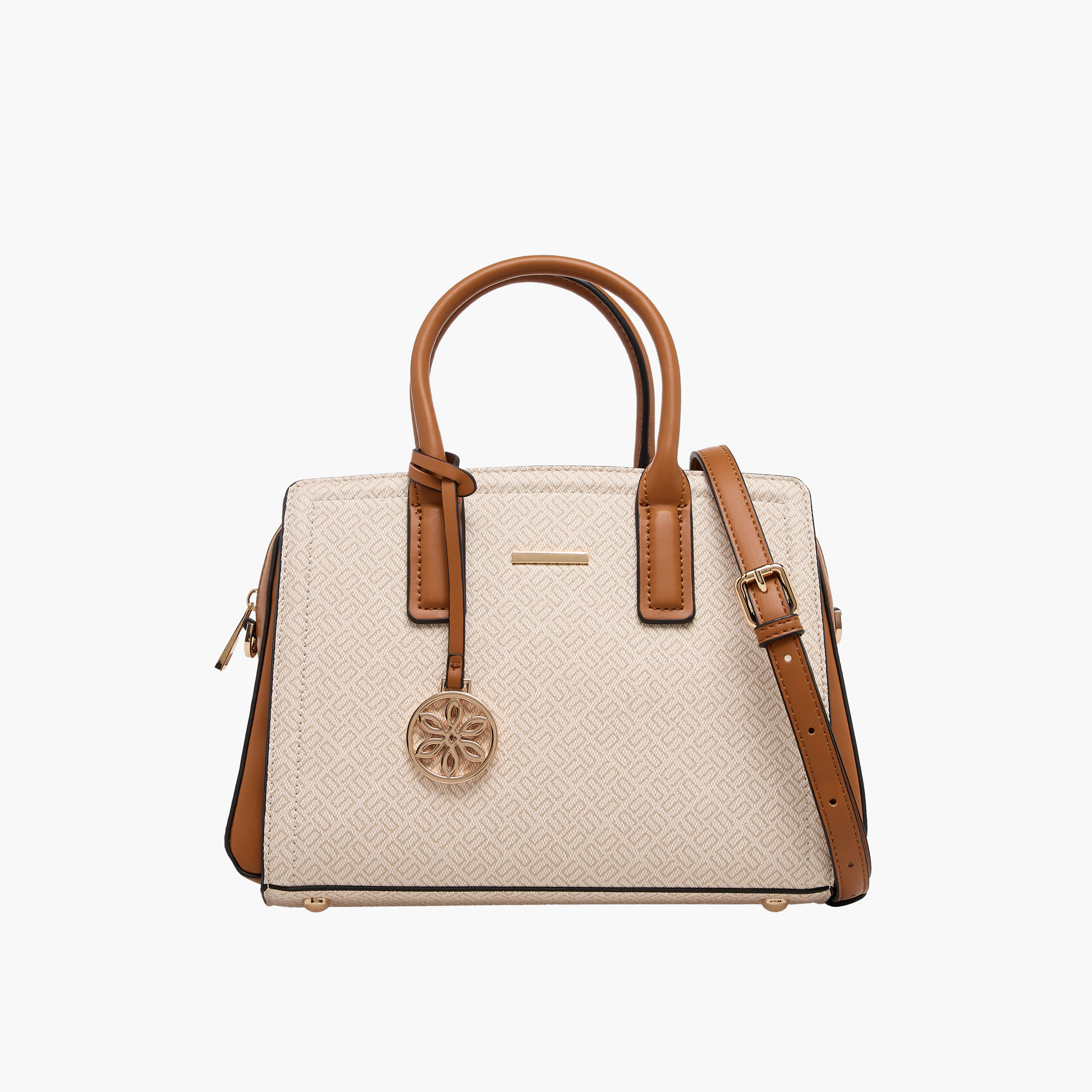 Sasha Monogram Print Tote bag with Detachable Strap-women-bagsandwallets-handbags-image-1