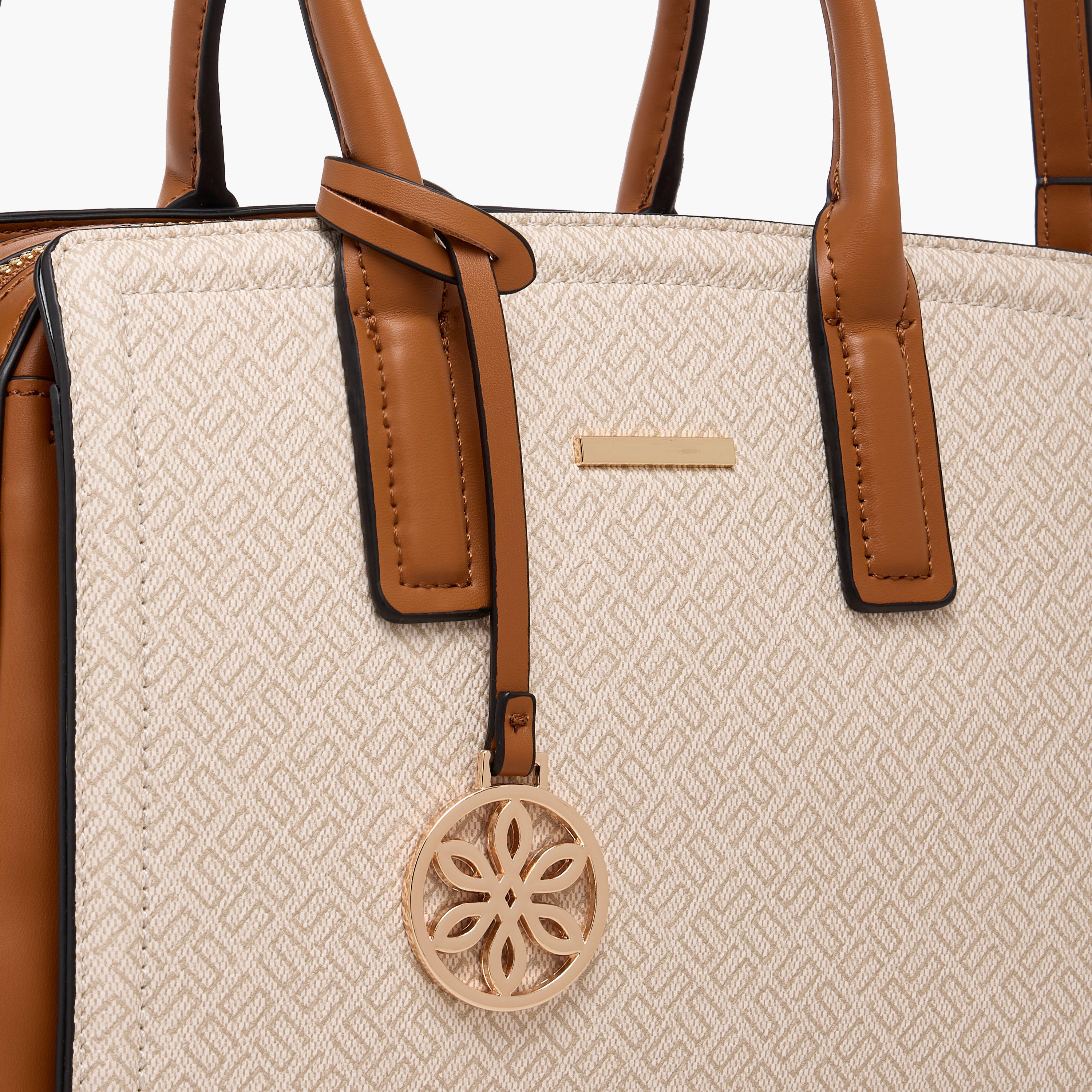 Sasha Monogram Print Tote bag with Detachable Strap-women-bagsandwallets-handbags-image-4