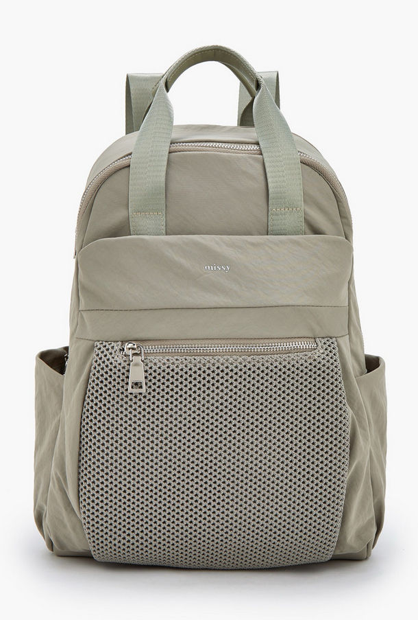 شنطة ظهر بارزة الملمس بحمالات كتف قابلة للتعديل من ميسي-women-bagsandwallets-backpacks-image-1
