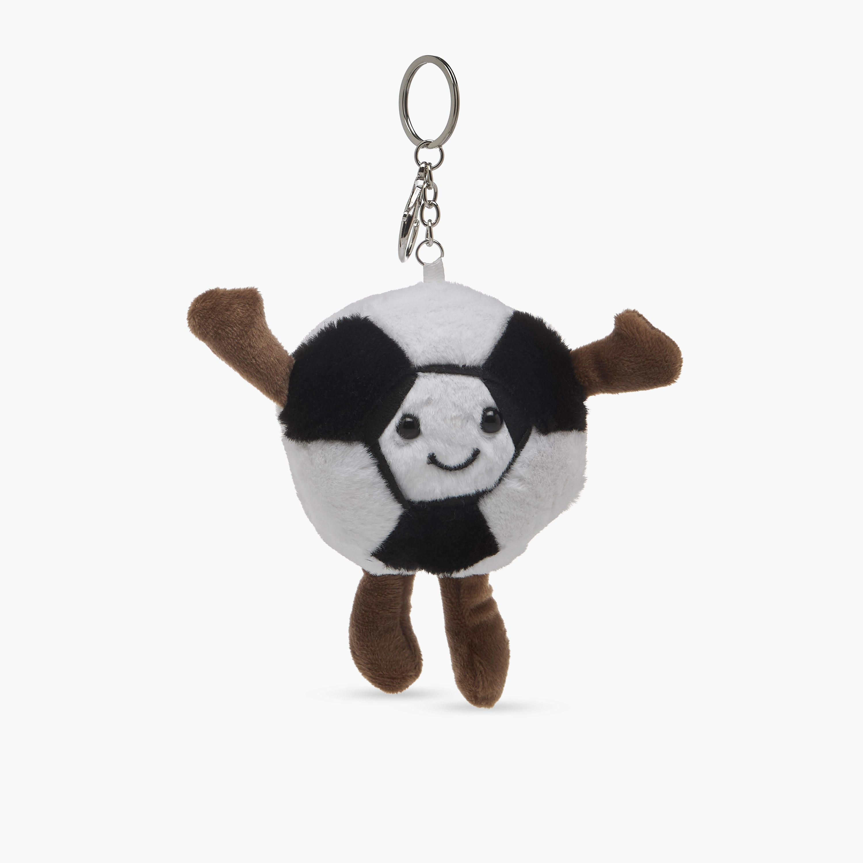 Plush Football Bag Charm Keyring-girls-accessories-keyringsandbagcharms-image-1