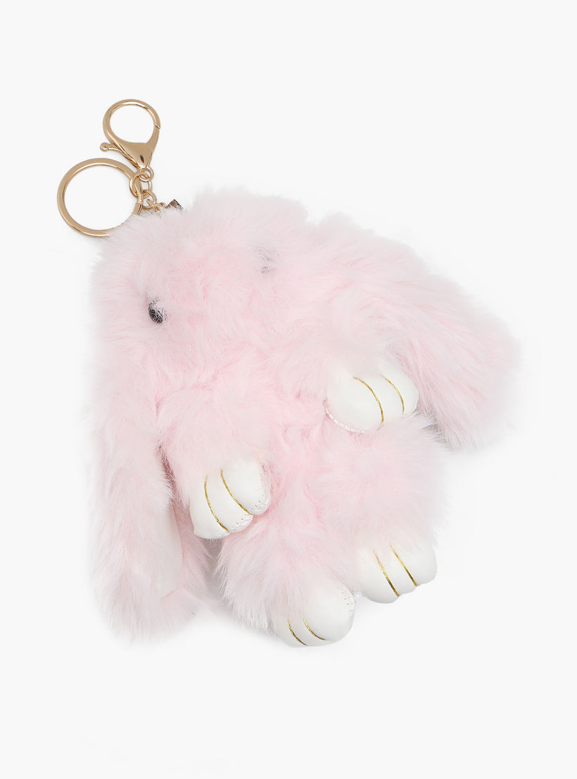 Plush Bag Charm with Bunny Design-girls-accessories-keyringsandbagcharms-image-2