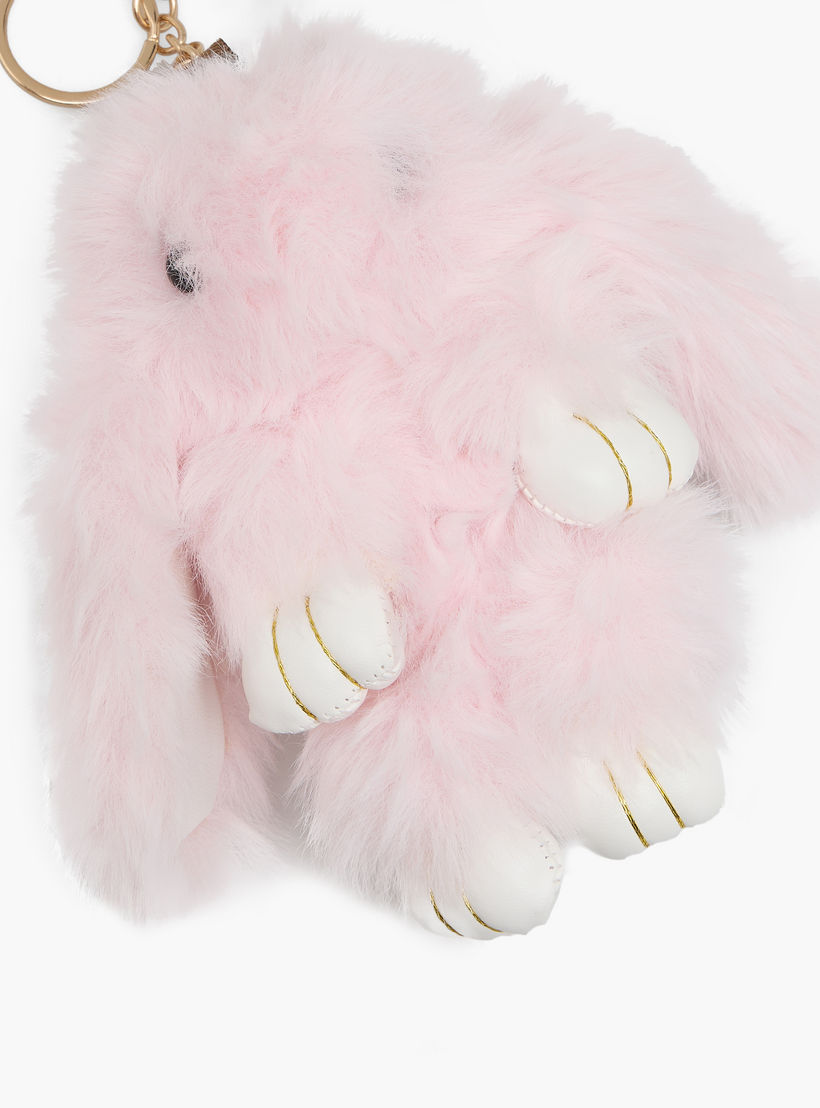 Plush Bag Charm with Bunny Design-girls-accessories-keyringsandbagcharms-image-3