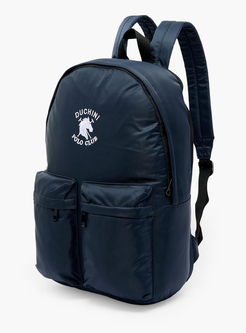 Duchini Polo Club Men Logo Embroidered Backpack-men-bags-image-2