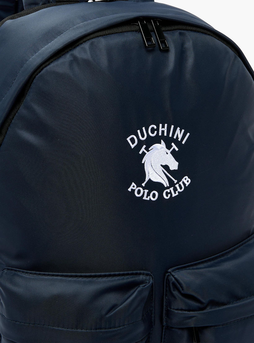Duchini Polo Club Men Logo Embroidered Backpack-men-bags-image-4