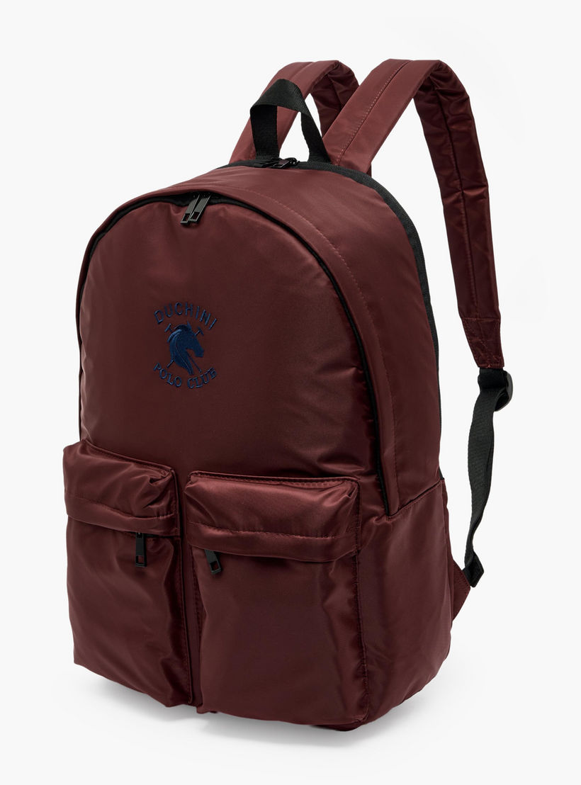 Duchini Polo Club Men Logo Embroidered Backpack-men-bags-image-2