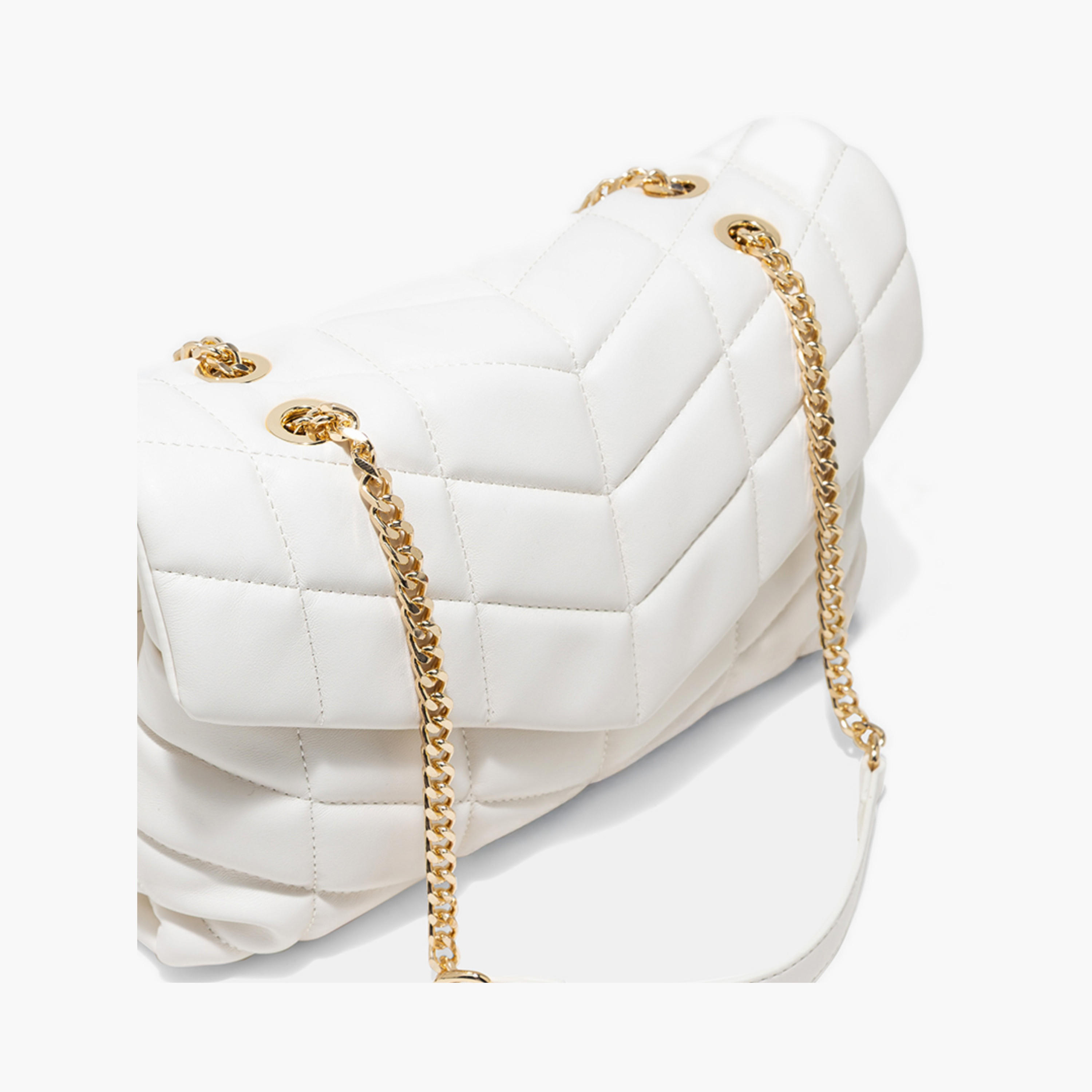 AMICA Quilted Puffer Shoulder Bag with Chain-women-bagsandwallets-handbags-image-8