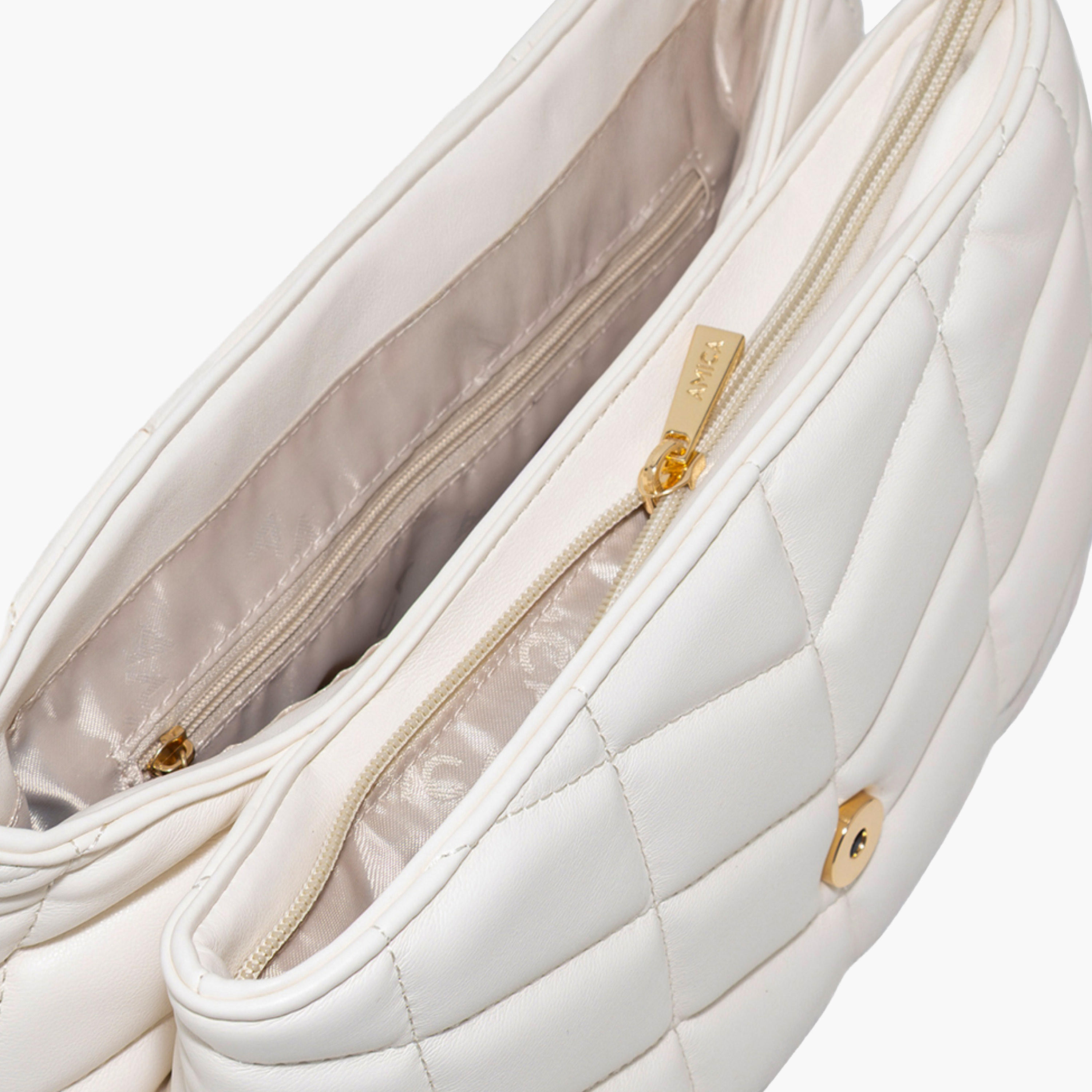 AMICA Quilted Puffer Shoulder Bag with Chain-women-bagsandwallets-handbags-image-10