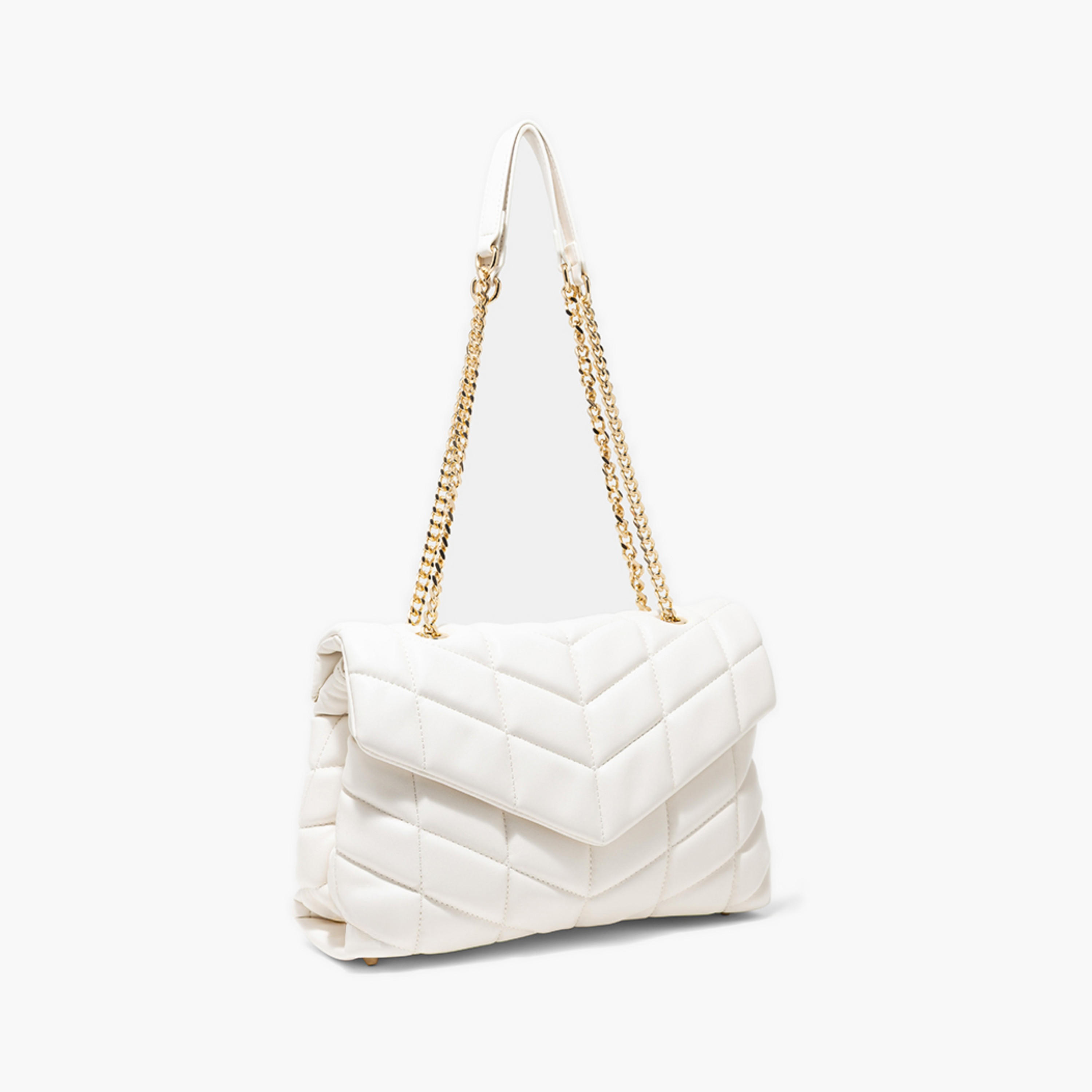 AMICA Quilted Puffer Shoulder Bag with Chain-women-bagsandwallets-handbags-image-11