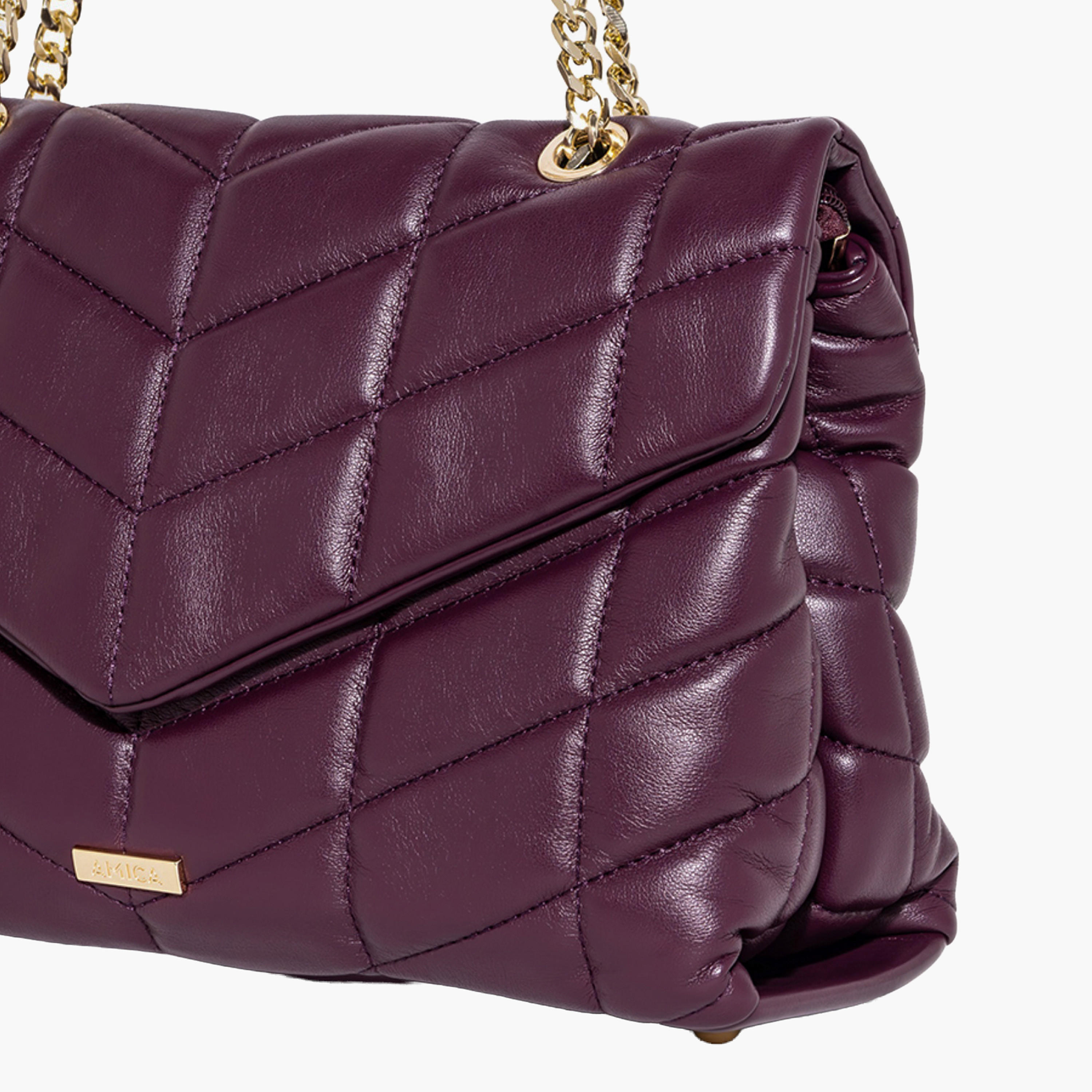 AMICA Quilted Puffer Shoulder Bag with Chain-women-bagsandwallets-handbags-image-5