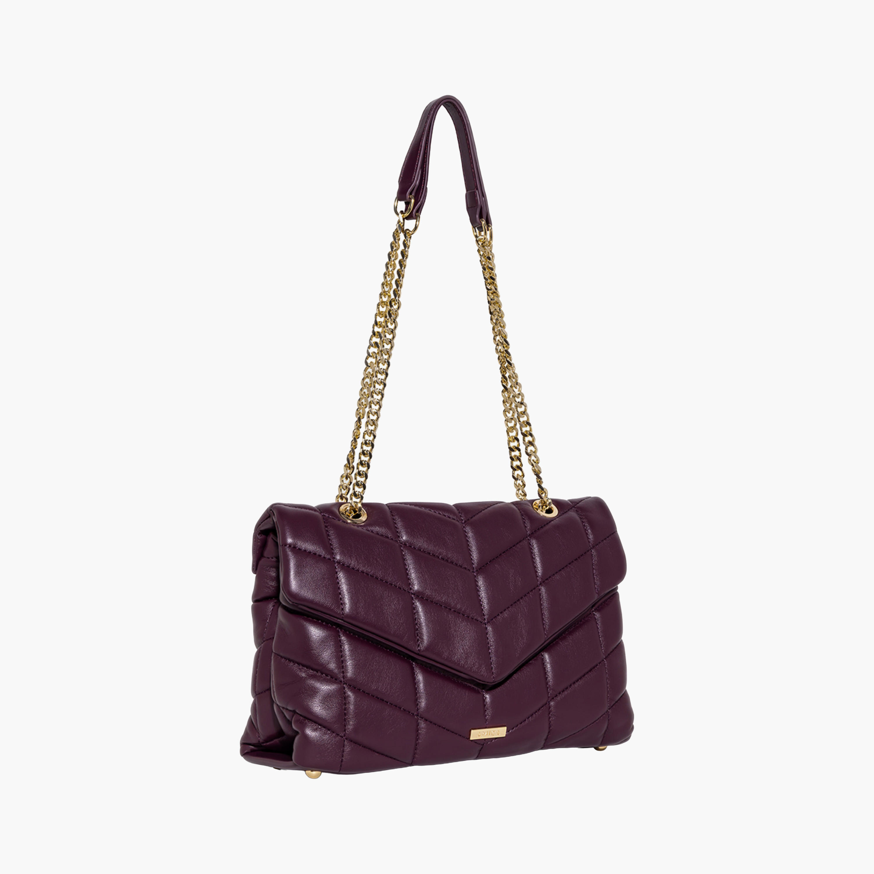 AMICA Quilted Puffer Shoulder Bag with Chain-women-bagsandwallets-handbags-image-18