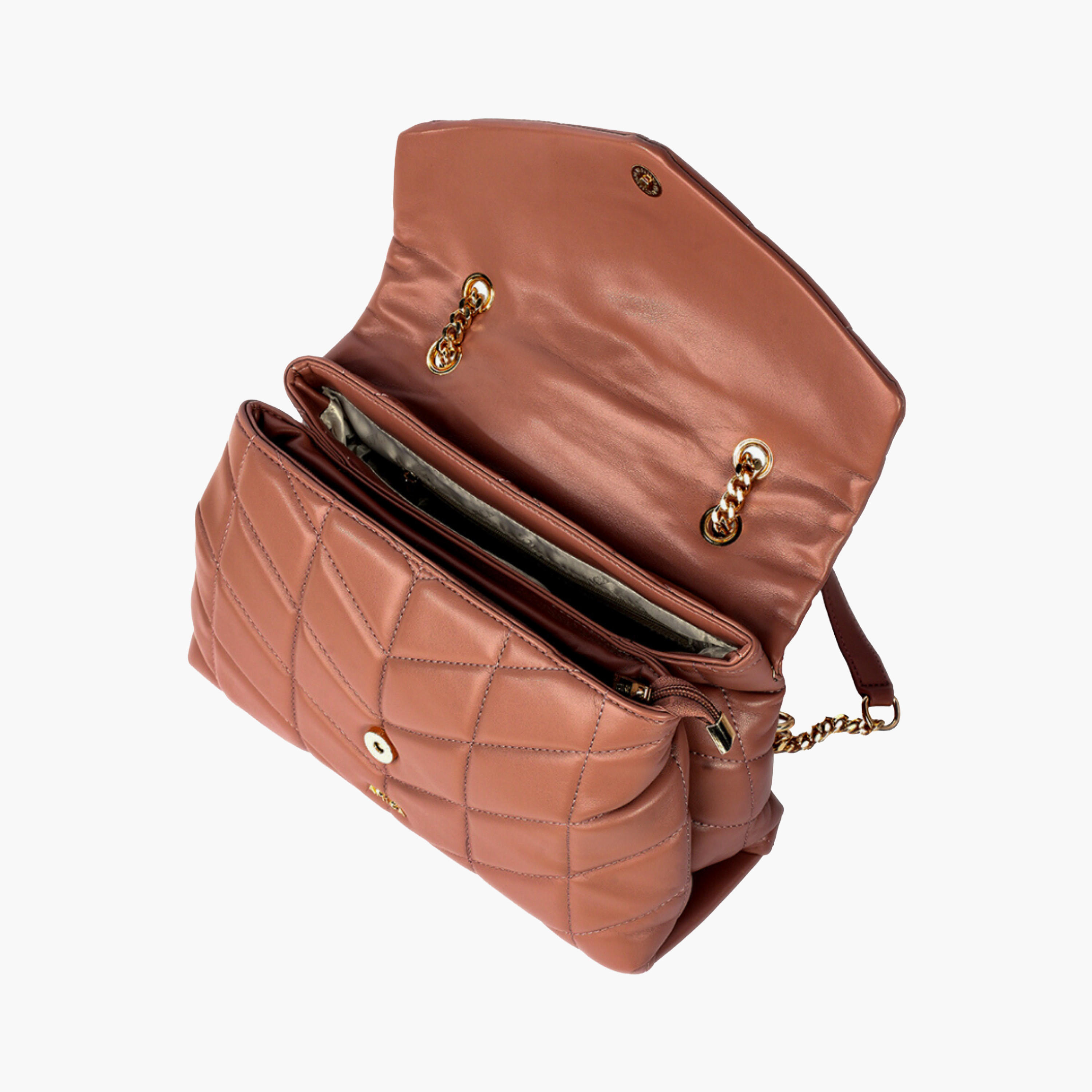 AMICA Quilted Puffer Shoulder Bag with Chain-women-bagsandwallets-handbags-image-21