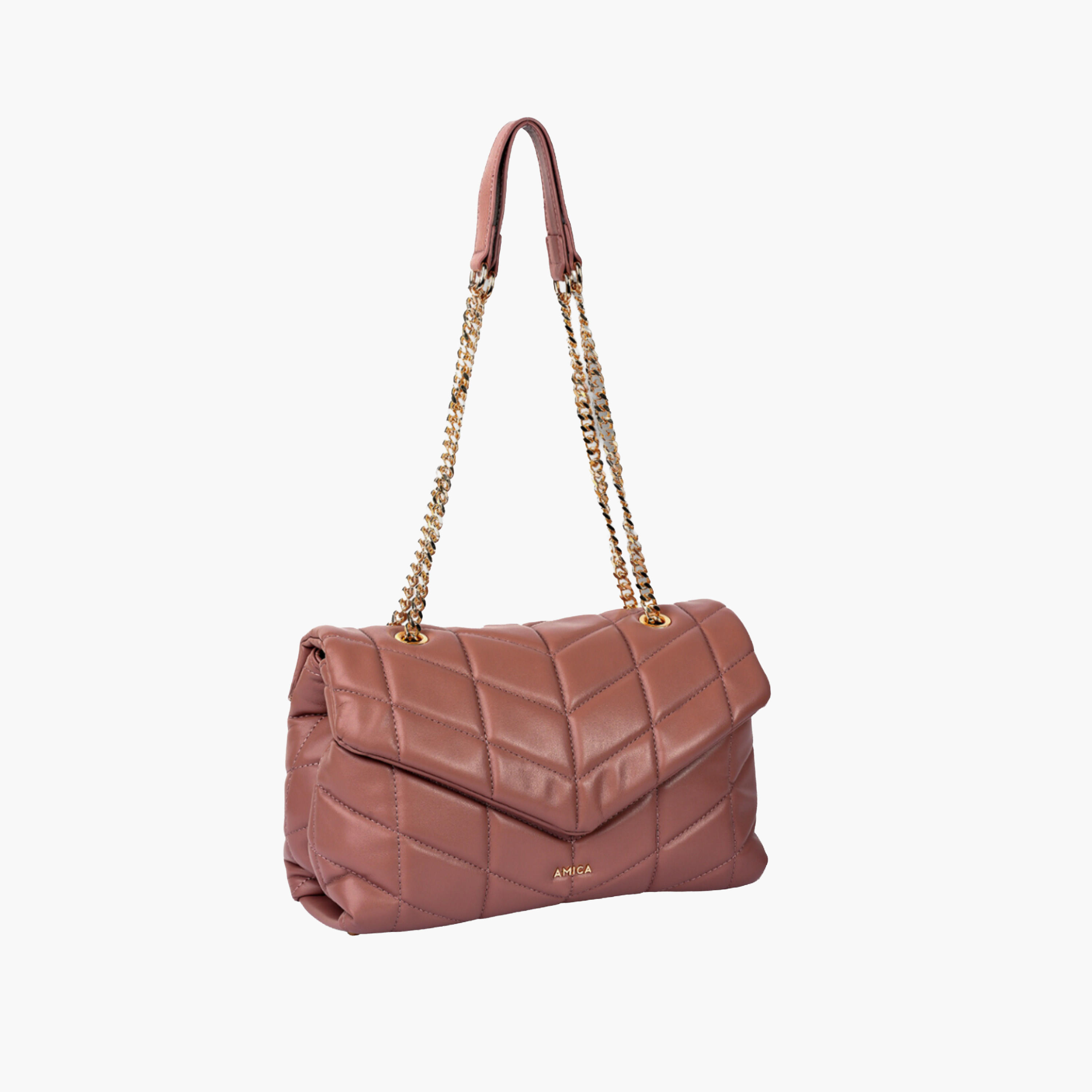 AMICA Quilted Puffer Shoulder Bag with Chain-women-bagsandwallets-handbags-image-22