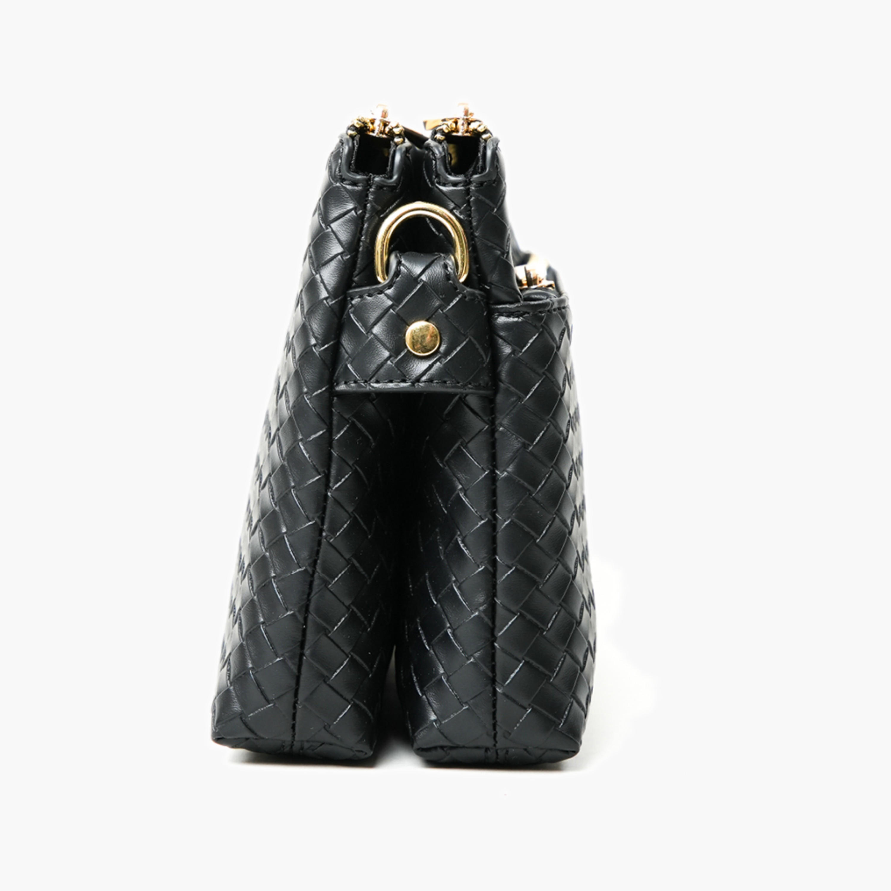 AMICA Woven Crossbody Bag with Zip Closure-women-bagsandwallets-handbags-image-6