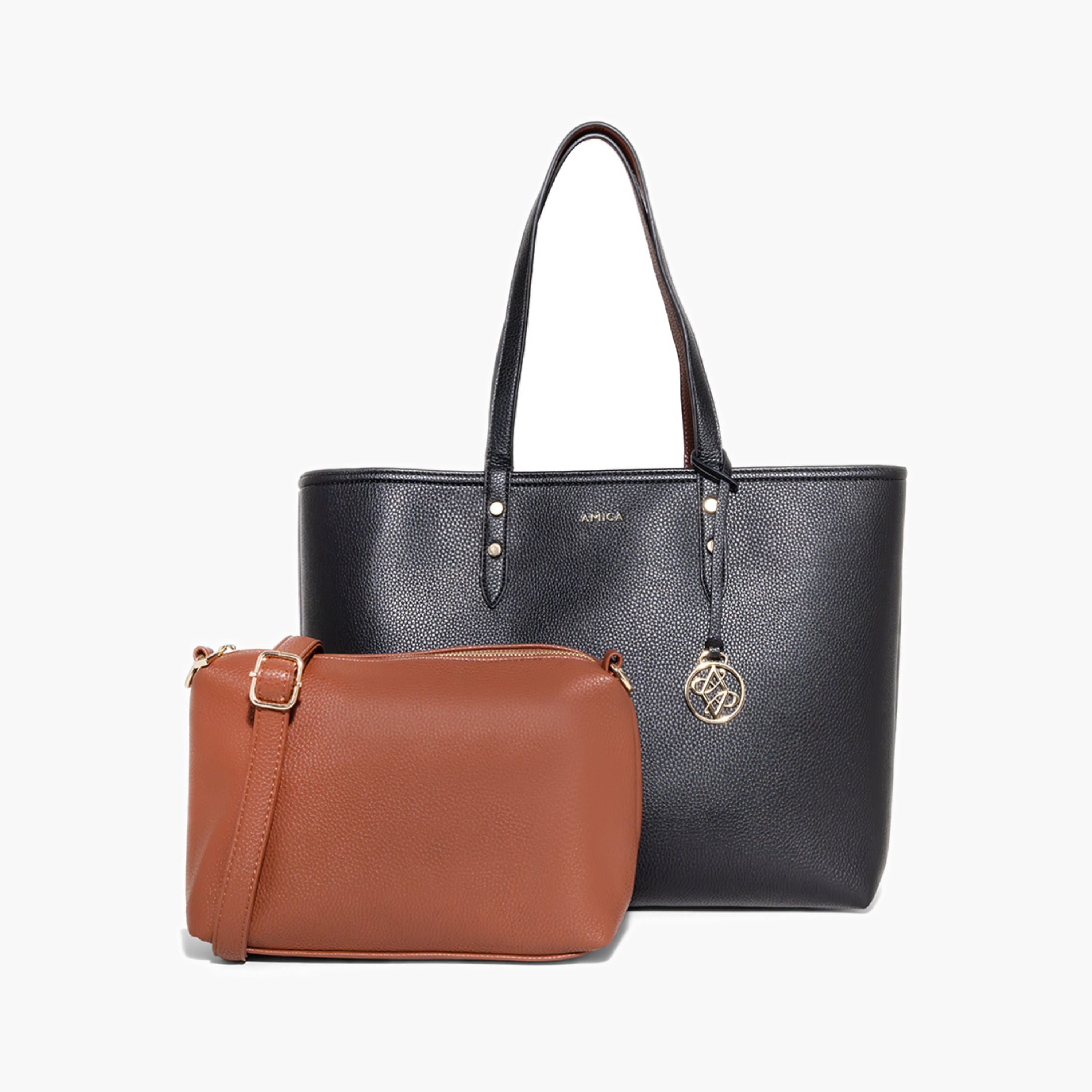 حقيبة توت بارزة الملمس مع محفظة كروس-women-bagsandwallets-handbags-image-1