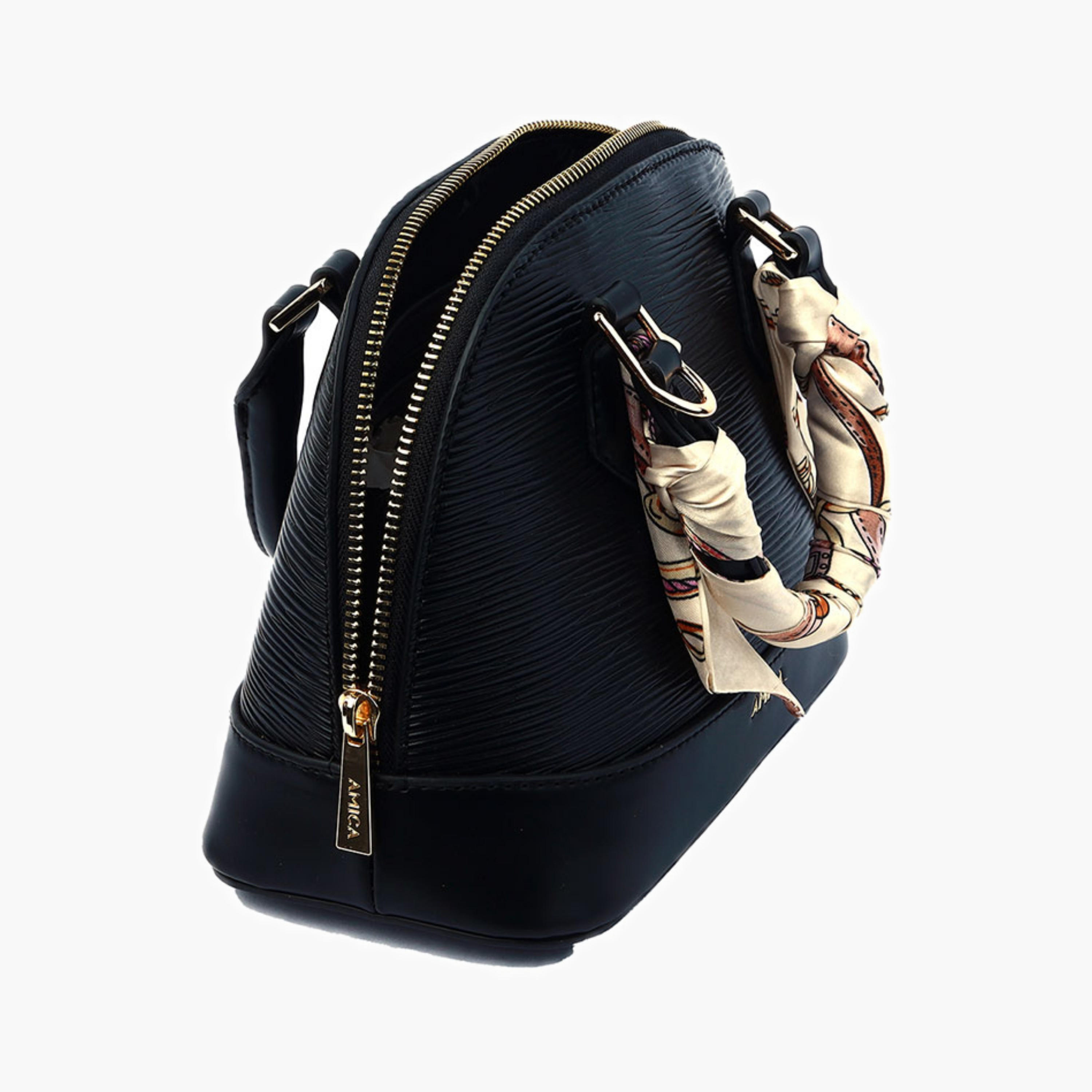 AMICA Textured Dome Bag Scarf Detail-women-bagsandwallets-handbags-image-4