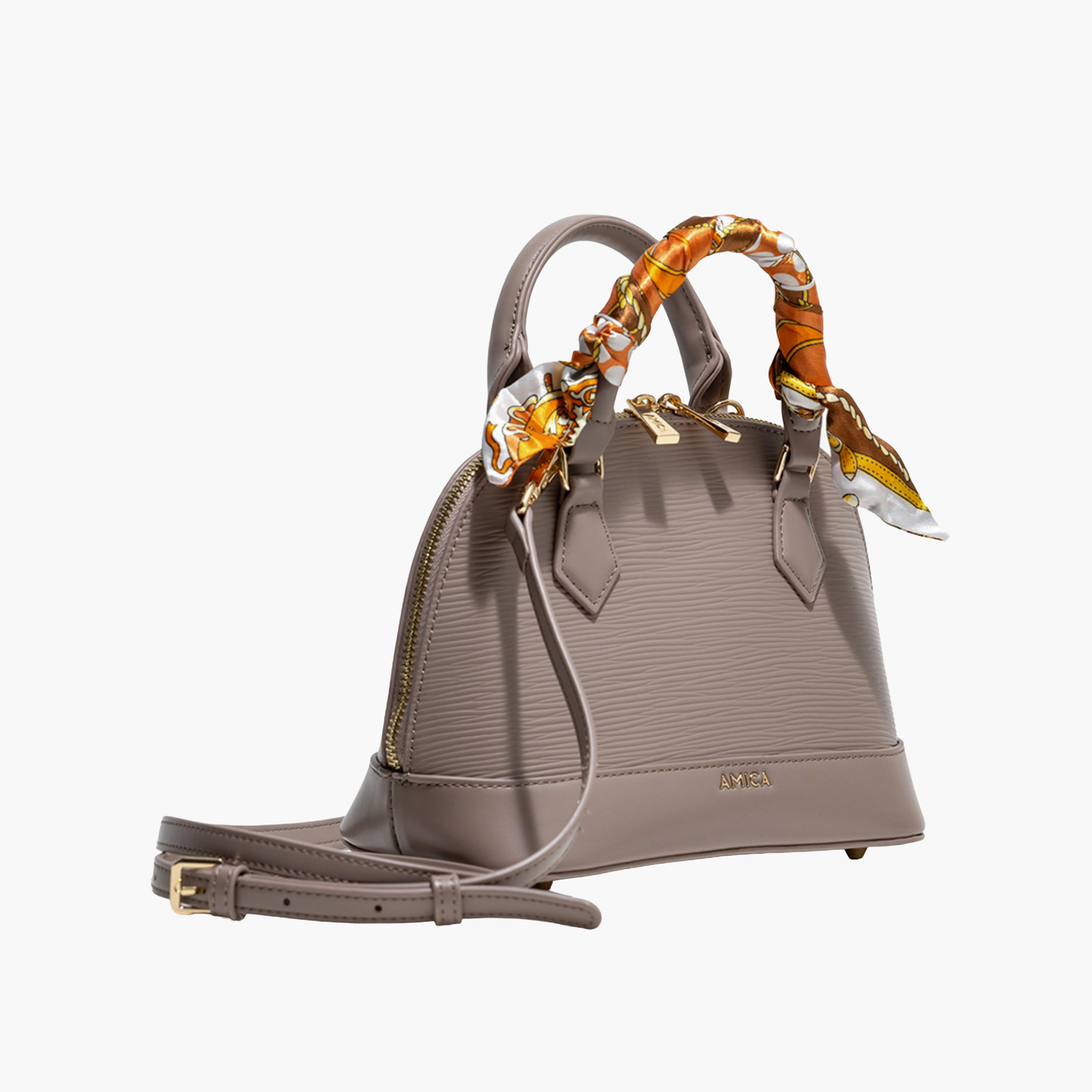 AMICA Textured Dome Bag Scarf Detail-women-bagsandwallets-handbags-image-13