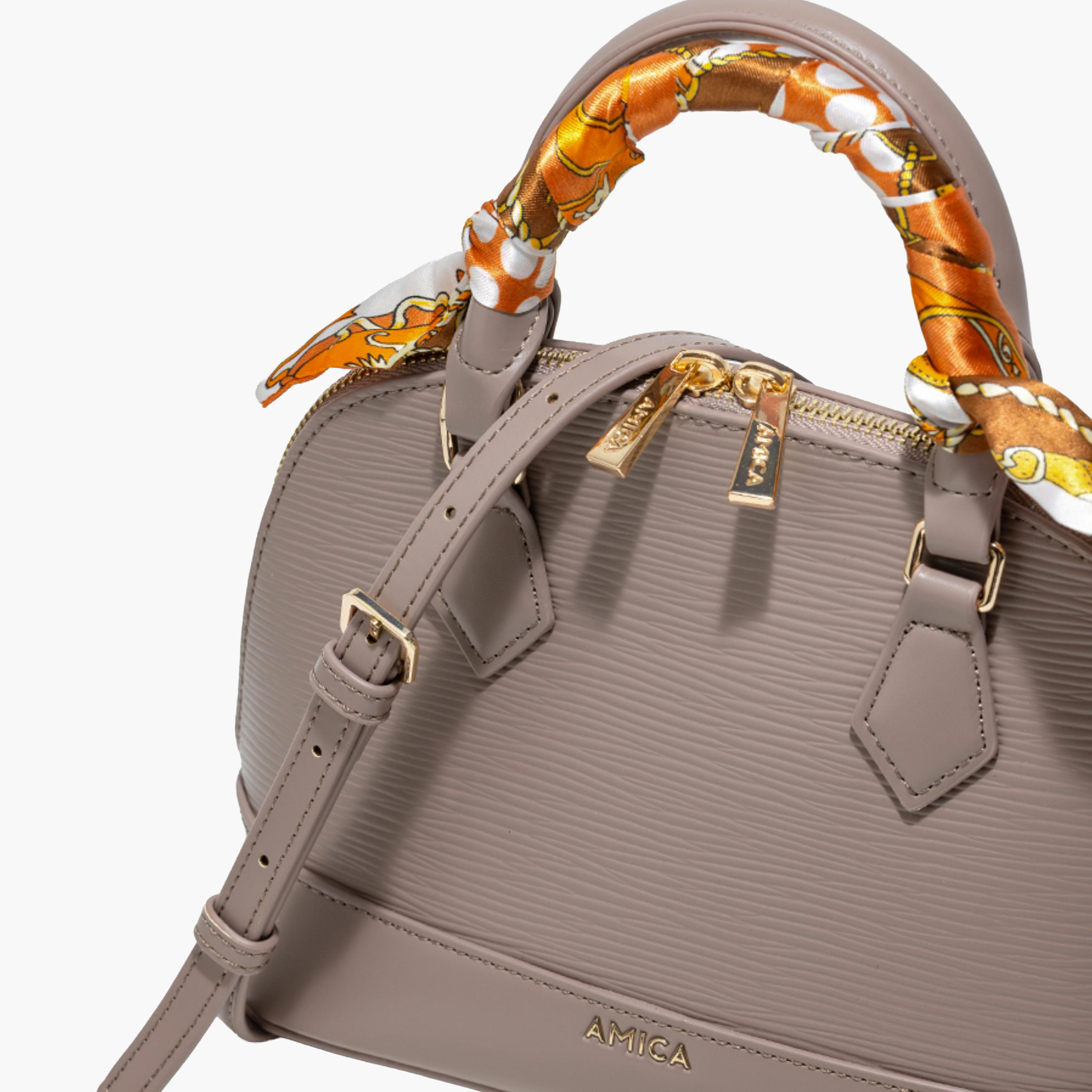 AMICA Textured Dome Bag Scarf Detail-women-bagsandwallets-handbags-image-14