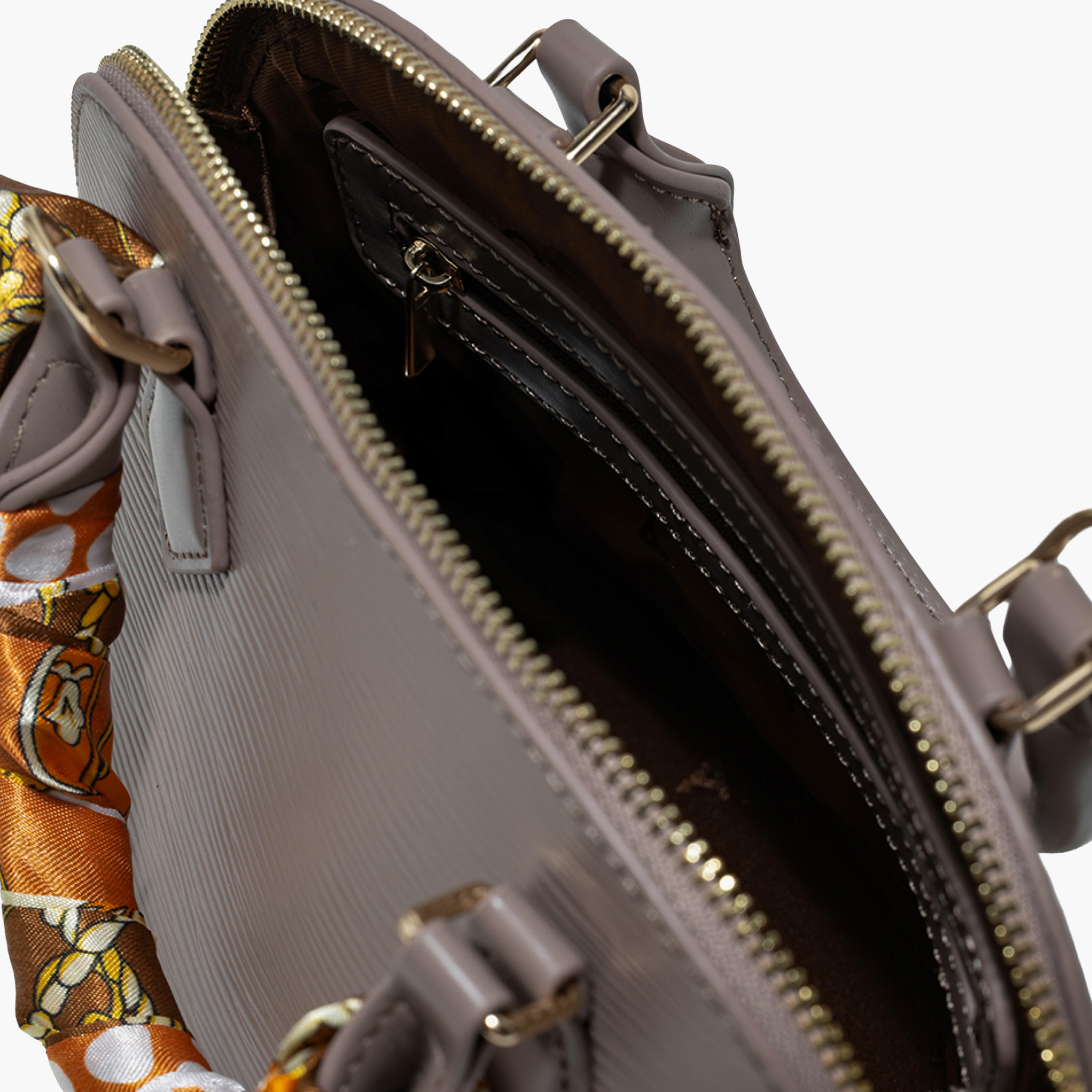 AMICA Textured Dome Bag Scarf Detail-women-bagsandwallets-handbags-image-15