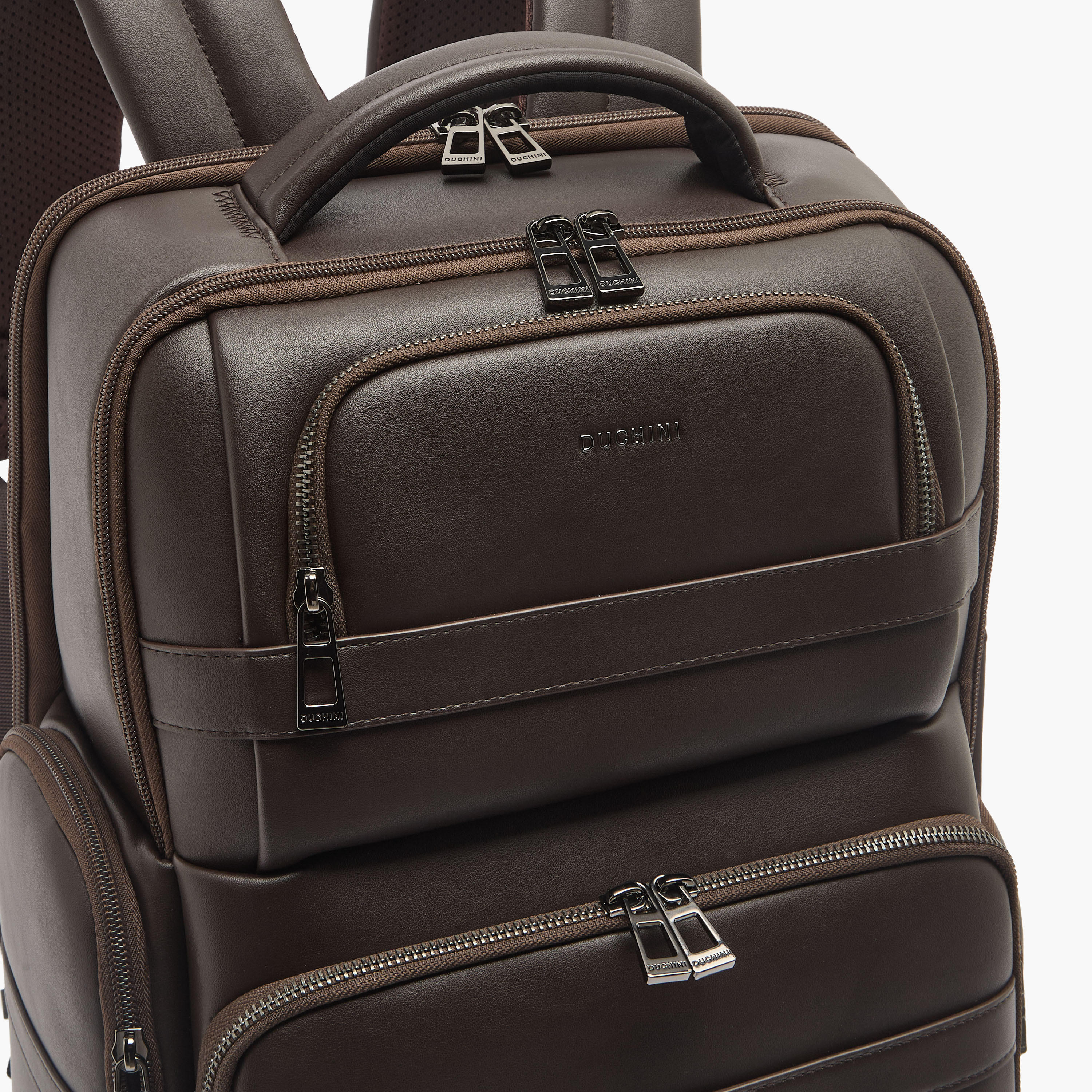 Duchini Solid Backpack with Adjustable Straps and Zip Closure - 31x43x17 cm-travel-luggagesandbags-backpacks-image-4