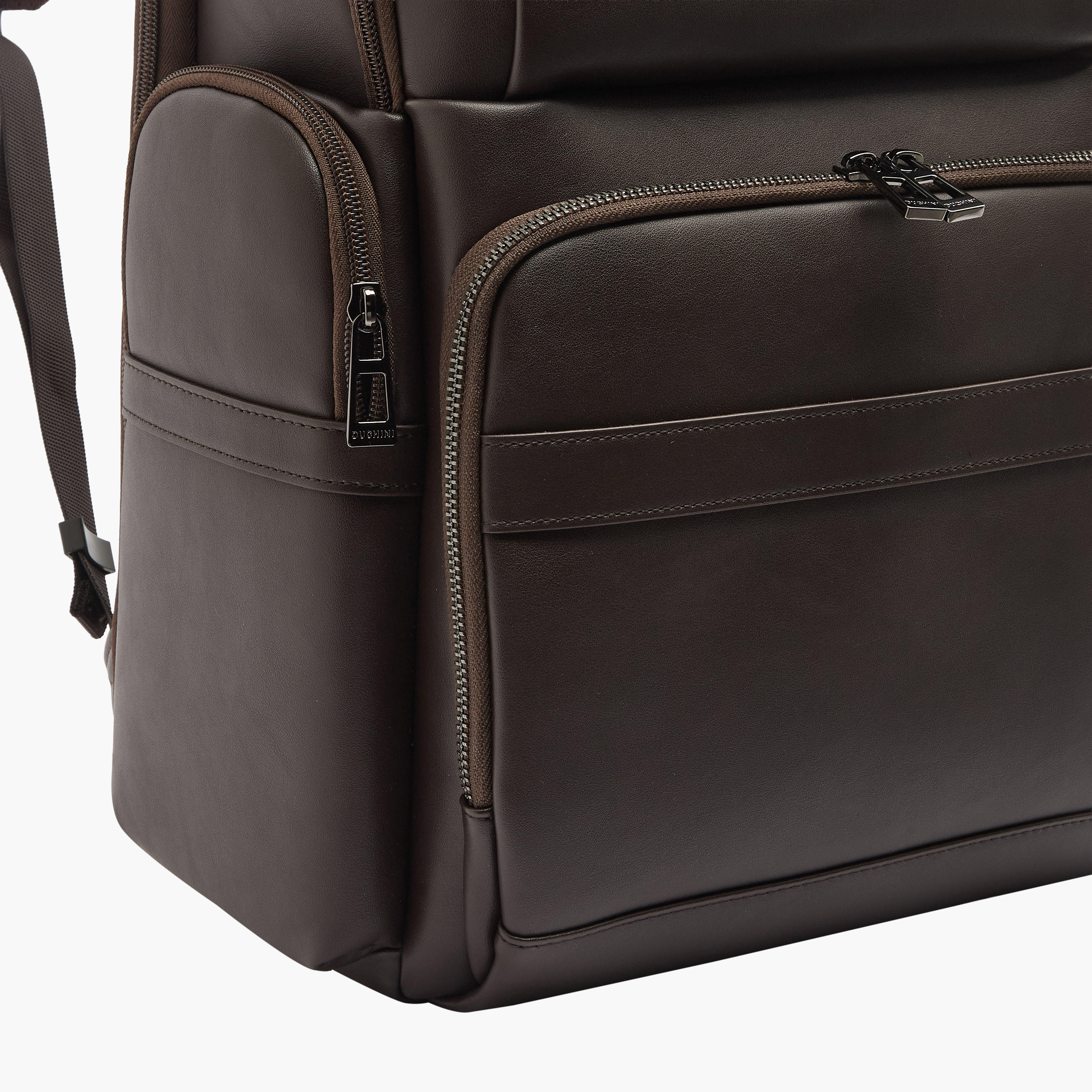 Duchini Solid Backpack with Adjustable Straps and Zip Closure - 31x43x17 cm-travel-luggagesandbags-backpacks-image-5