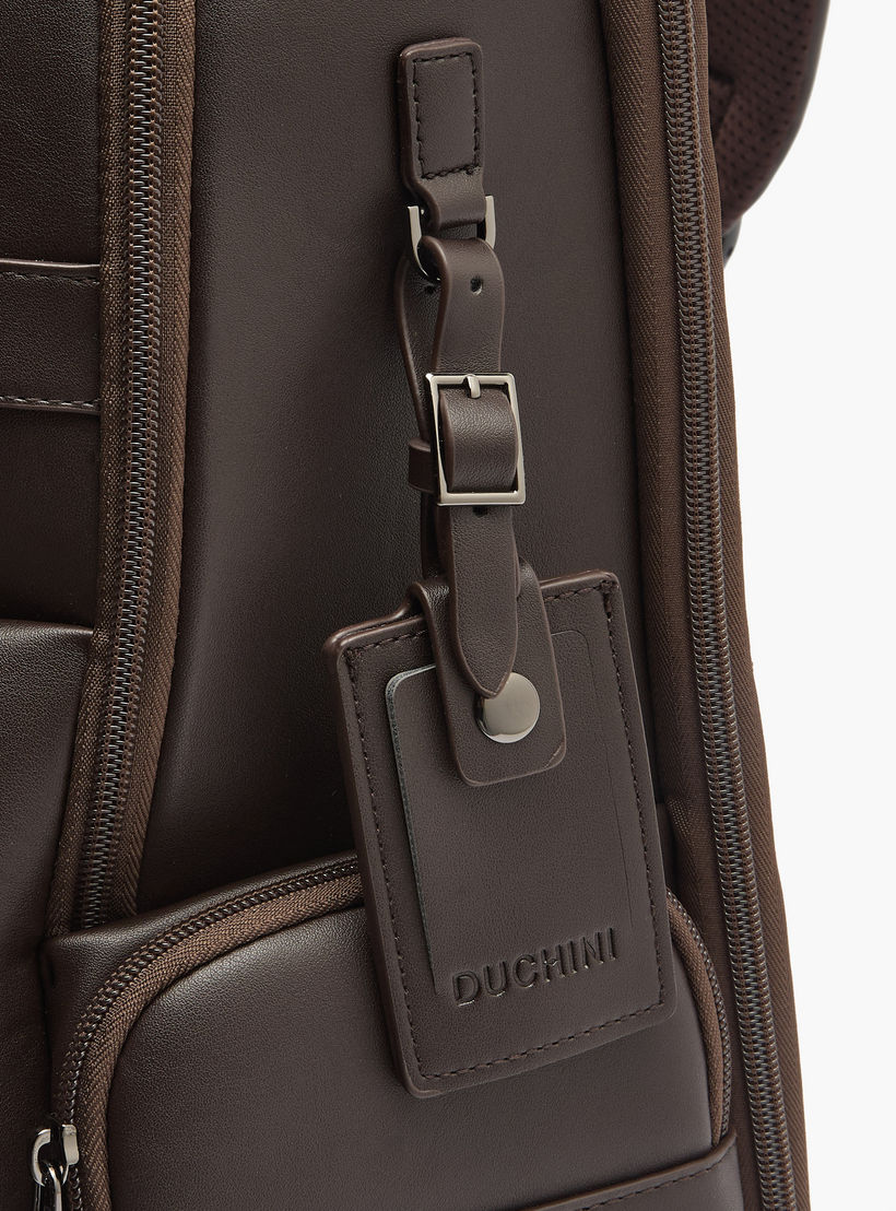 Duchini Solid Backpack with Adjustable Straps and Zip Closure - 31x43x17 cm-travel-luggagesandbags-backpacks-image-6