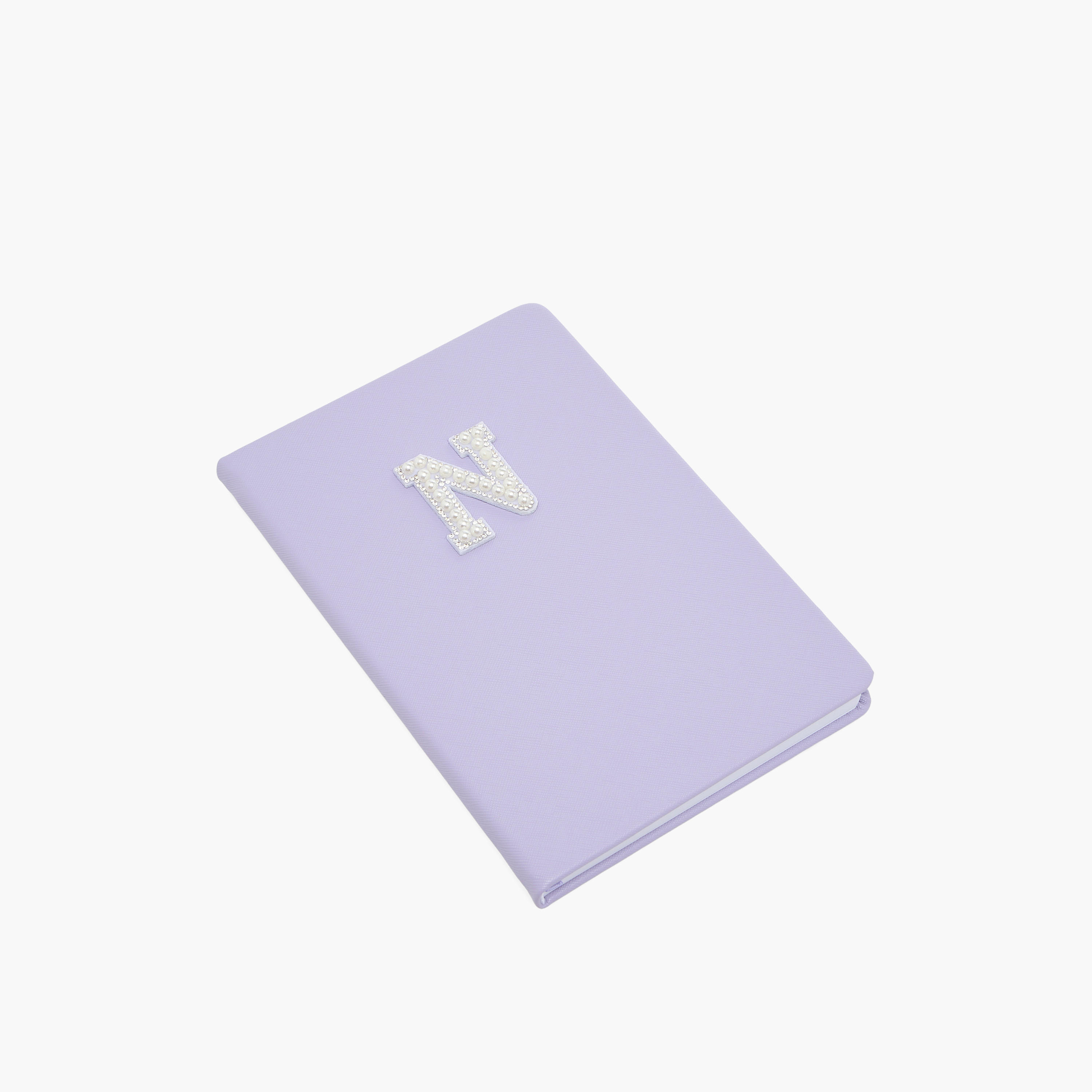 Syloon Initial 'N' Embellished Hardcover Notebook-school-stationery-notebooks-image-2