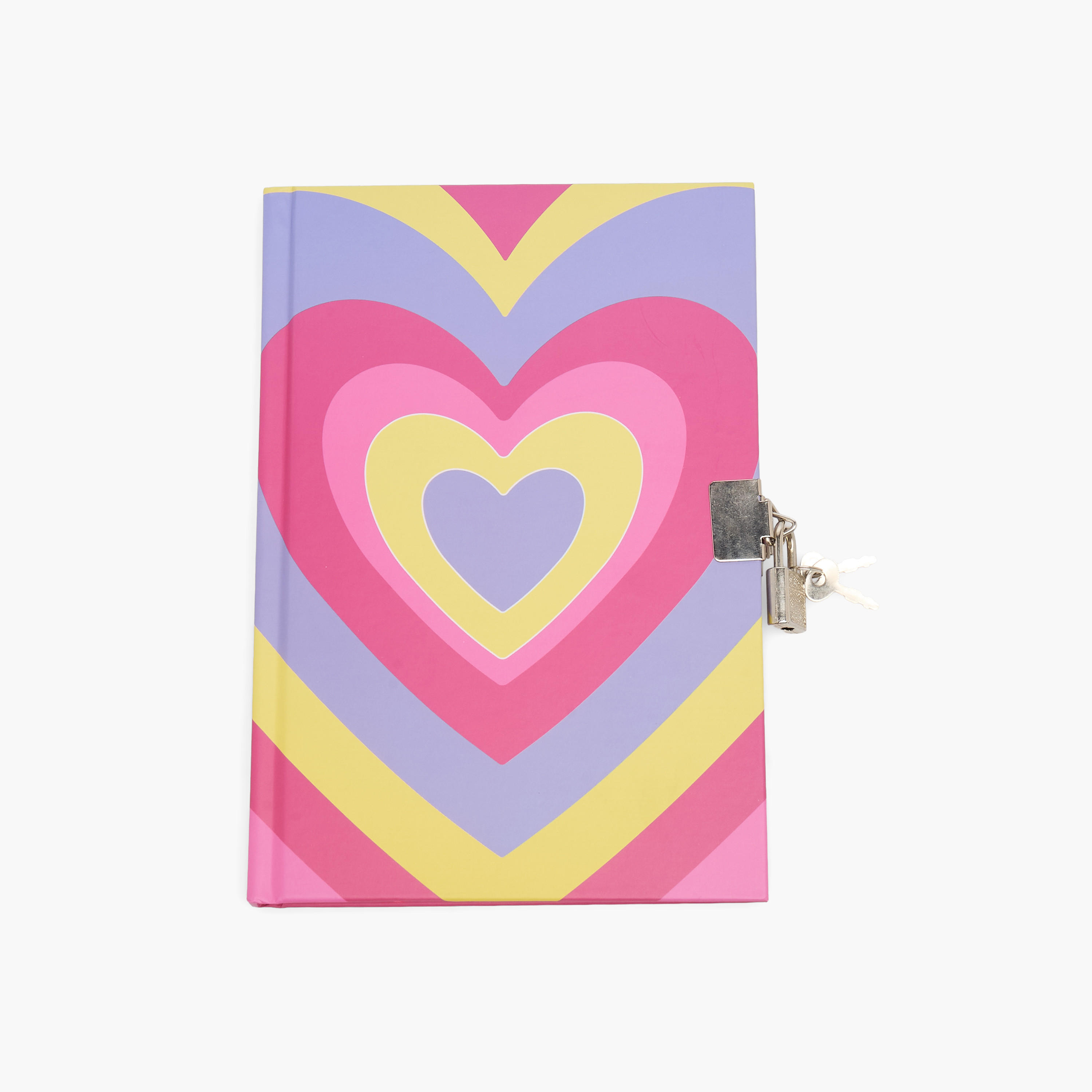 Syloon Heart Print Stationery Set with Notebook, Pens, Stickers - Set of 6-school-stationery-sets-image-2
