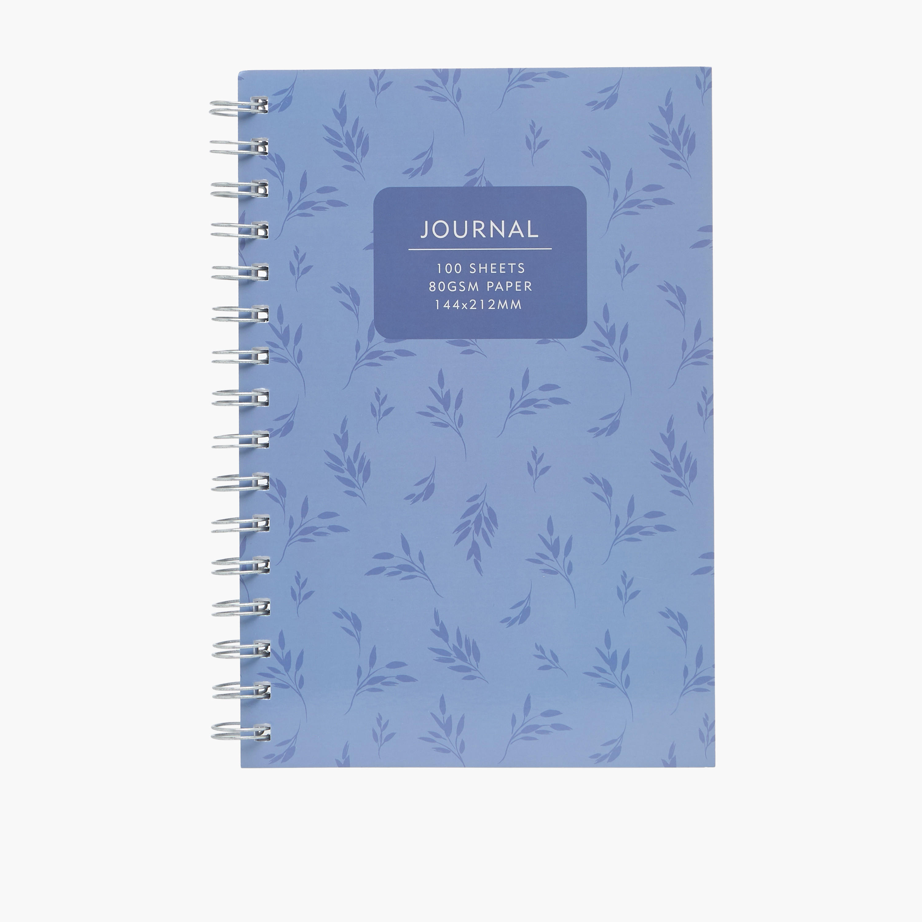 Syloon Leaf Print Notebook with Spiral Binding-school-stationery-notebooks-image-1
