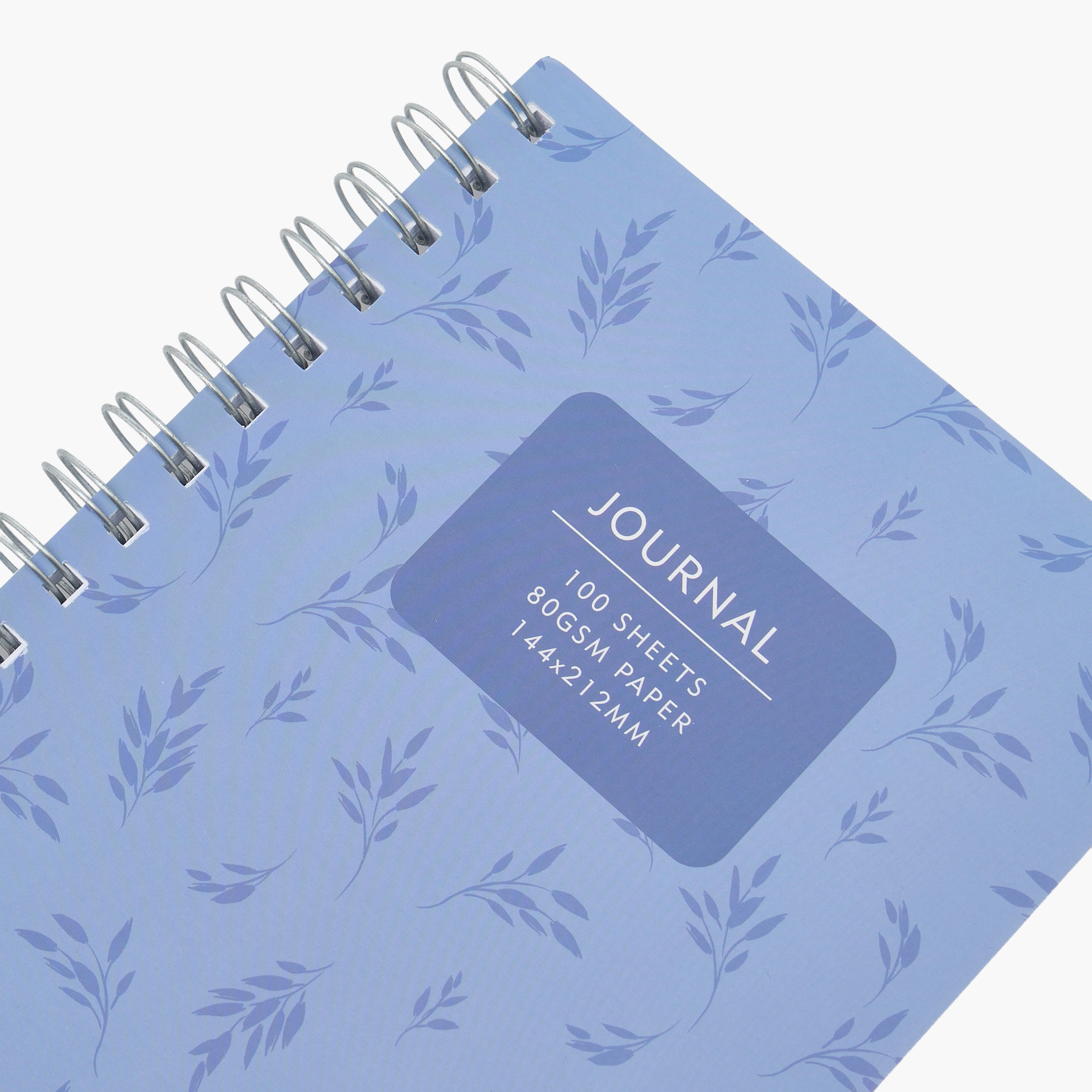 Syloon Leaf Print Notebook with Spiral Binding-school-stationery-notebooks-image-3