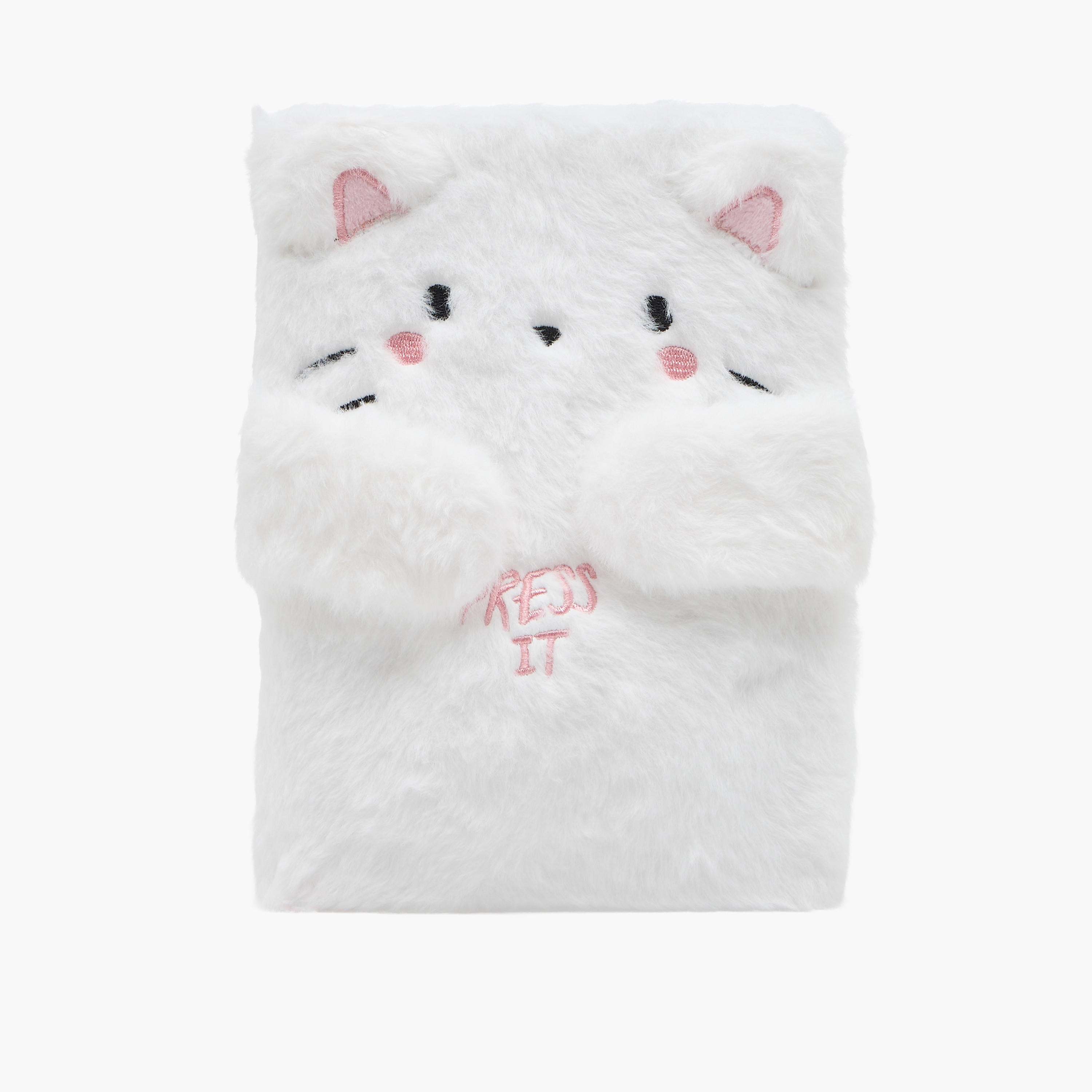Syloon Cat Plush Cover Notebook-school-stationery-notebooks-image-1